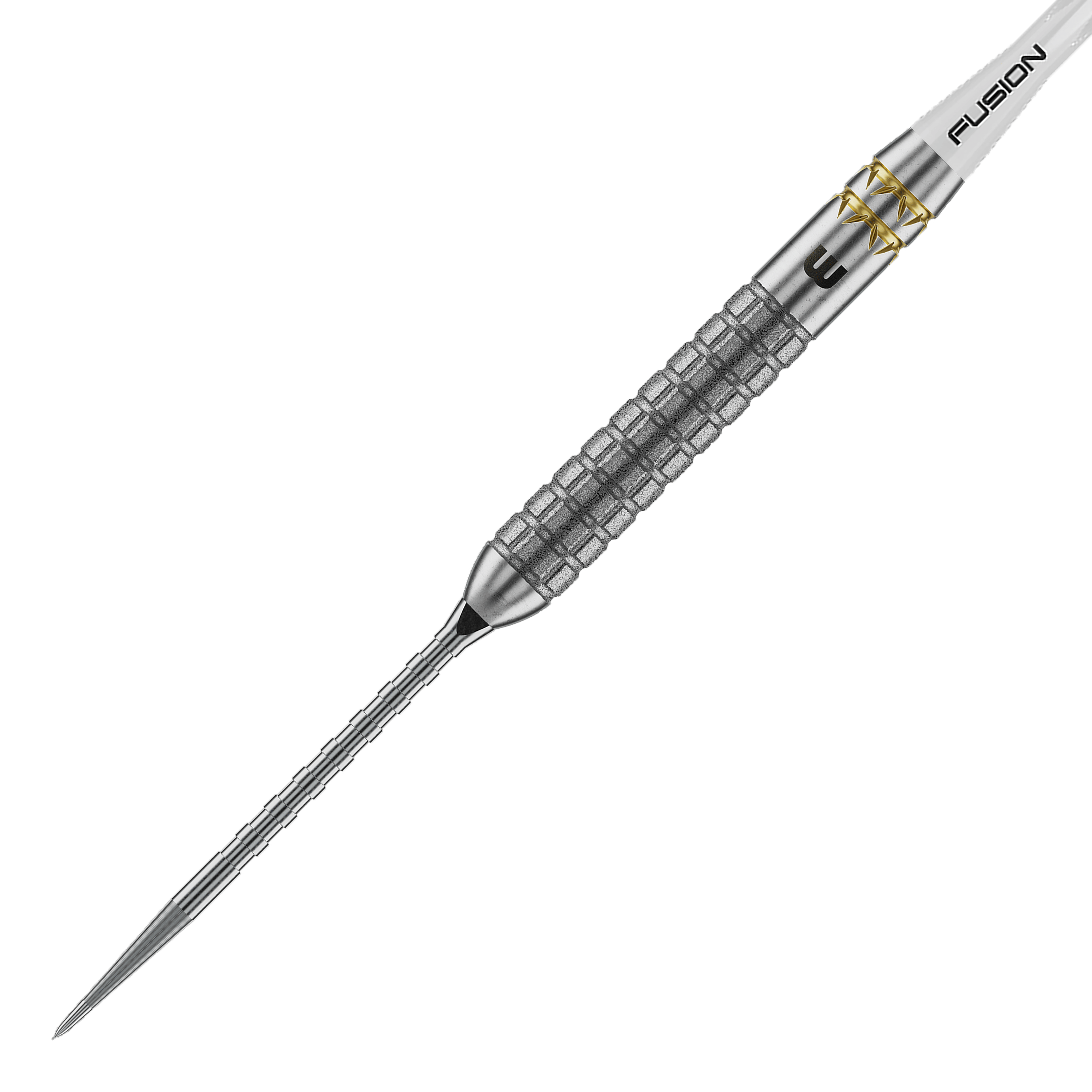 Winmau Gian Van Veen W-MAX Switch Point stalen dartpijlen Winmau Gian Van Veen W-MAX Switch Point Steeldarts werden aus einer anderen Perspektive gezeigt. Die Darts liegen auf einer weißen Fläche.