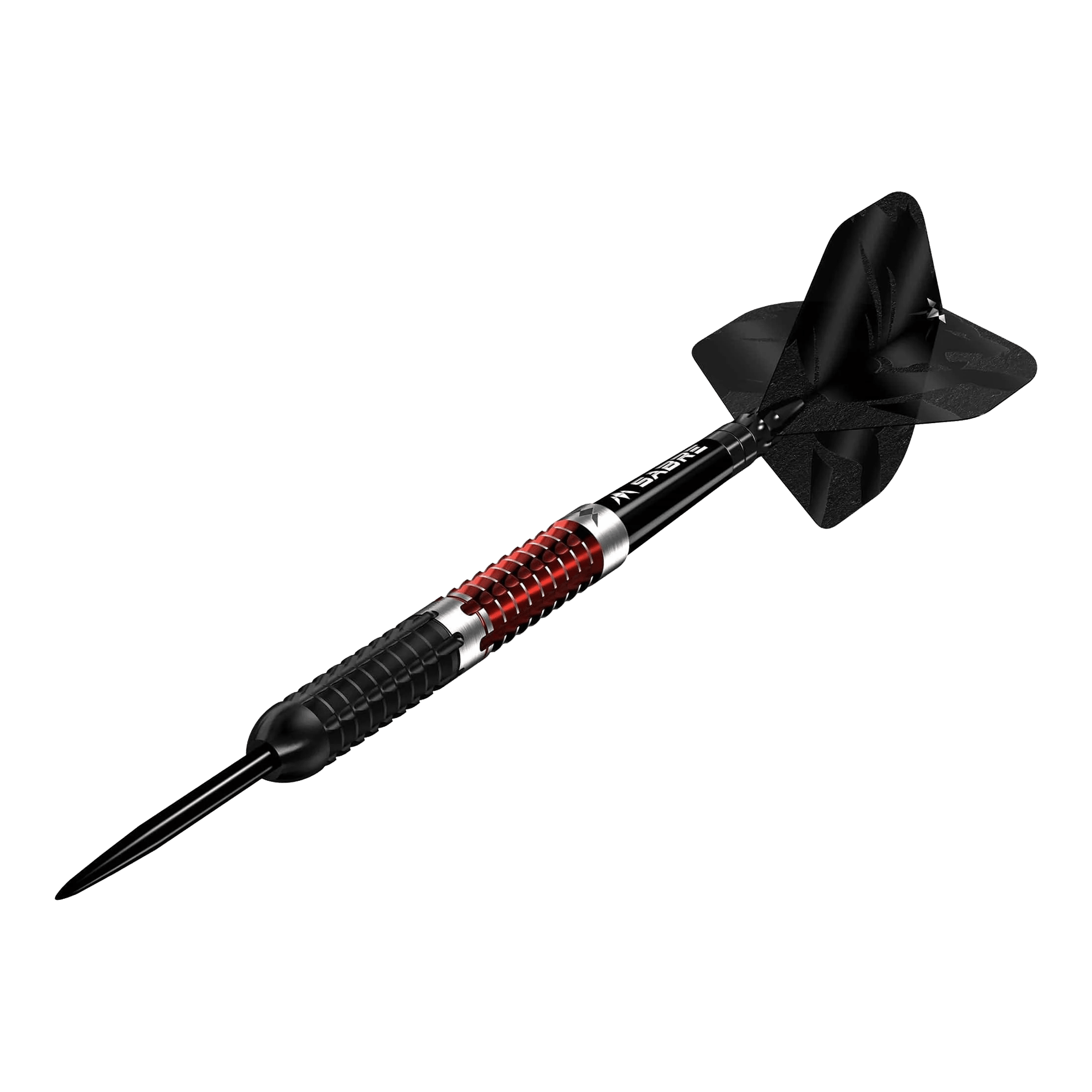 Mission Llew Bevan Zwart Rood Electro Steel Darts - 23g Mission Llew Bevan Black Red Electro Steeldarts - 23g. Moderne Steeldarts in Schwarz und Rot mit 23 Gramm Gewicht.