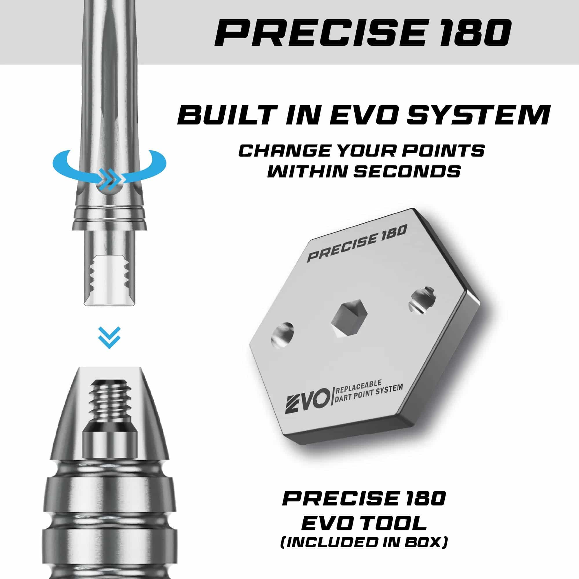 Precise 180 Bela Schugmann Double Dipper V1 stalen dartpijlen Hier sind die Precise 180 Bela Schugmann Double Dipper V1 Steeldarts dargestellt. Die Dartpfeile haben ein modernes Design und eignen sich für ambitionierte Spieler.
