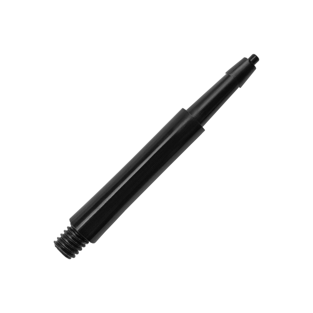 HRC12633_Harrows_Clic_Standard_Shafts_Schwarz_23mm_2 Das Bild zeigt einen schwarzen Harrows Clic Standard Shaft. Es ist ein Ersatzteil für Dartpfeile.