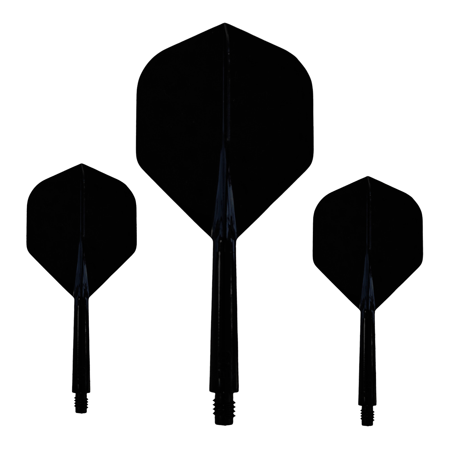 Evolution EVO1 Flight Shaft System - Zwart Dieses Bild zeigt das Evolution EVO1 Flight-Shaft-System in Schwarz. Es ist deutlich das Design und die Form des Produkts zu erkennen.