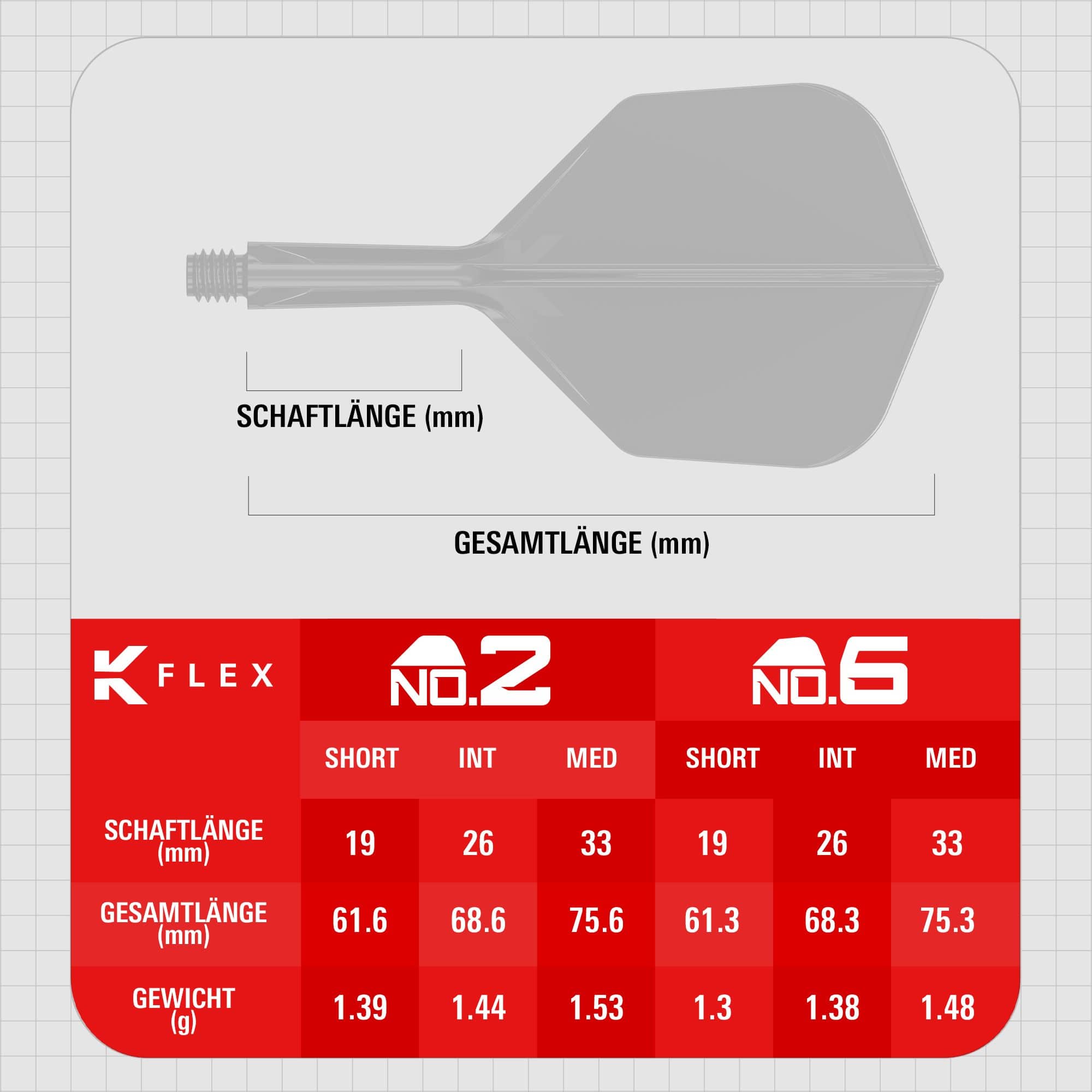 Target K-Flex Black No6 Flights Target K-Flex Black No6 Flights