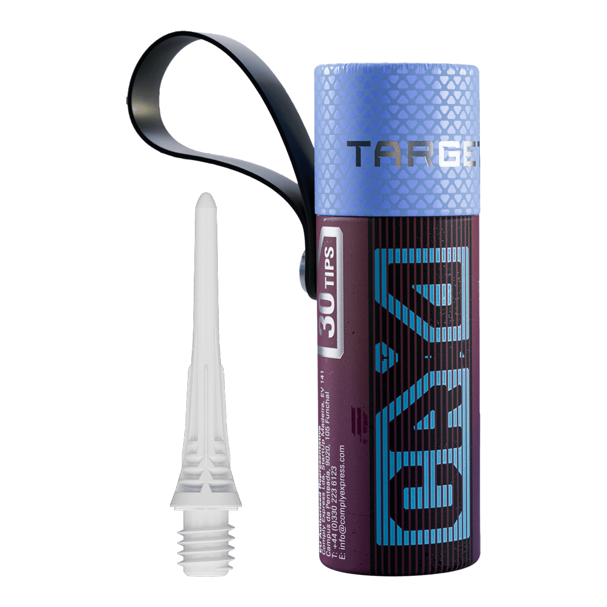 Target Cryo Soft Dart Tips 30 stuks - Wit Target Cryo Softdartspitzen 30er Pack - Weiß sind in einer Packung zu sehen. Die weißen Spitzen eignen sich für Softdarts.