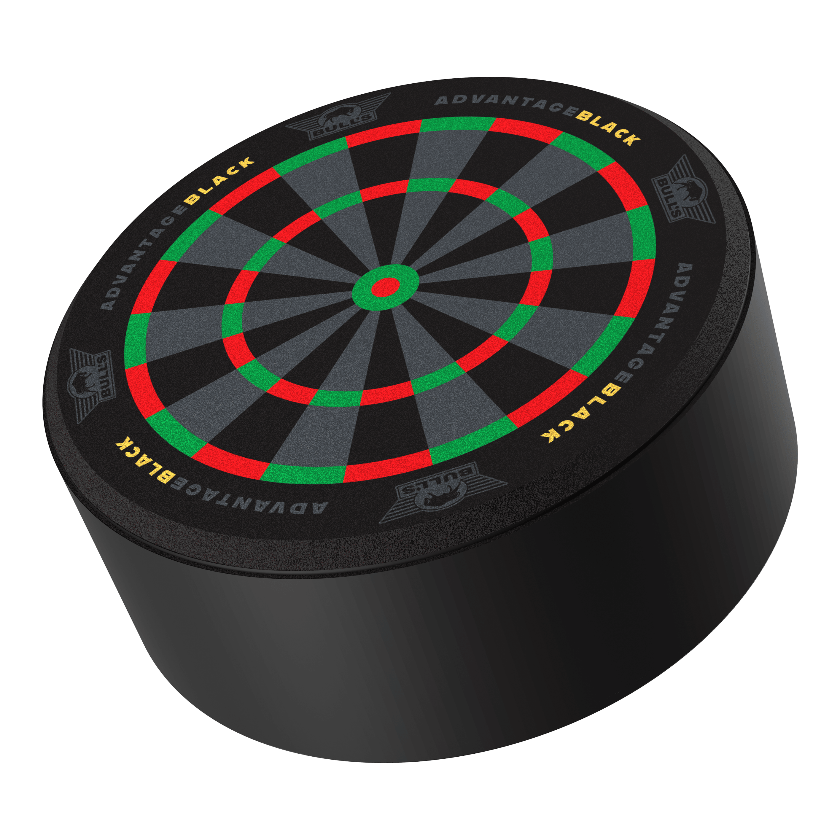 Das Bild zeigt den Bulls NL Advantage Black Mini Dart Display Darthalter. Es ist ein spezieller Halter zur Präsentation von Darts.
