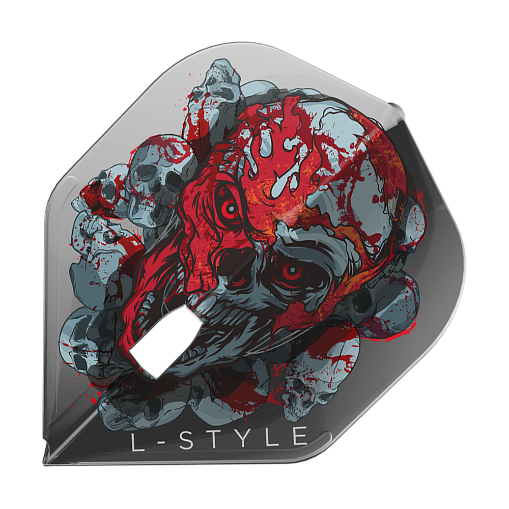 L-Style Ryan Searle Signature V4 Clear Black L1PRO Flights aus einer anderen Perspektive. Das Set ist besonders stabil und hochwertig.