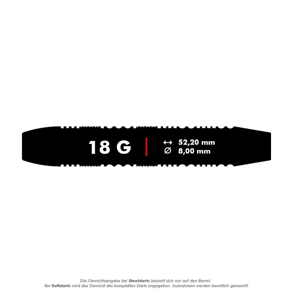 DW Challenger Messing Zachte Darten - 18g