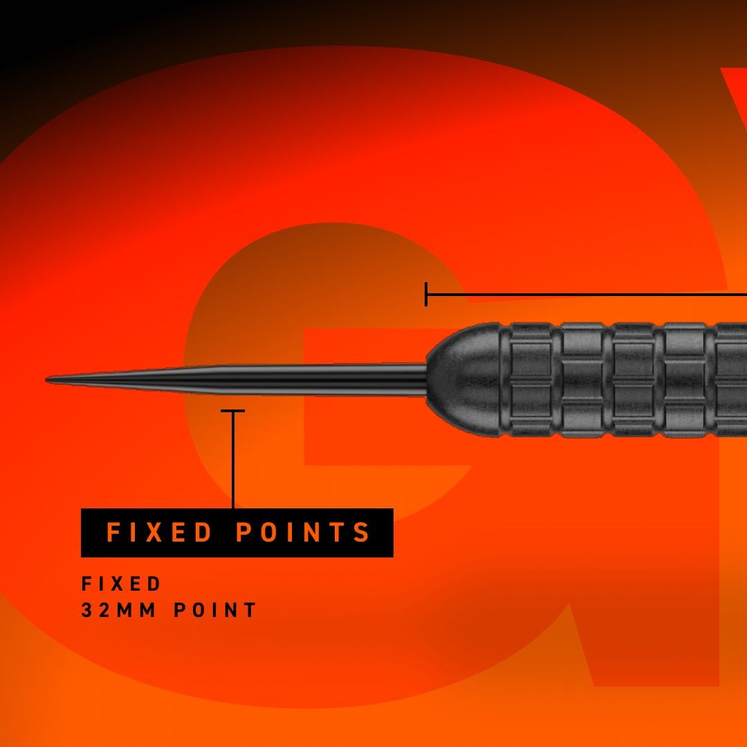 Winmau Gian Van Veen Core Messing Steeldarts - 21g Auf dem Bild ist Winmau Gian Van Veen Core Brass Steeldarts mit 21 Gramm abgebildet. Der Fokus liegt auf der Detailansicht des Dartpfeils.