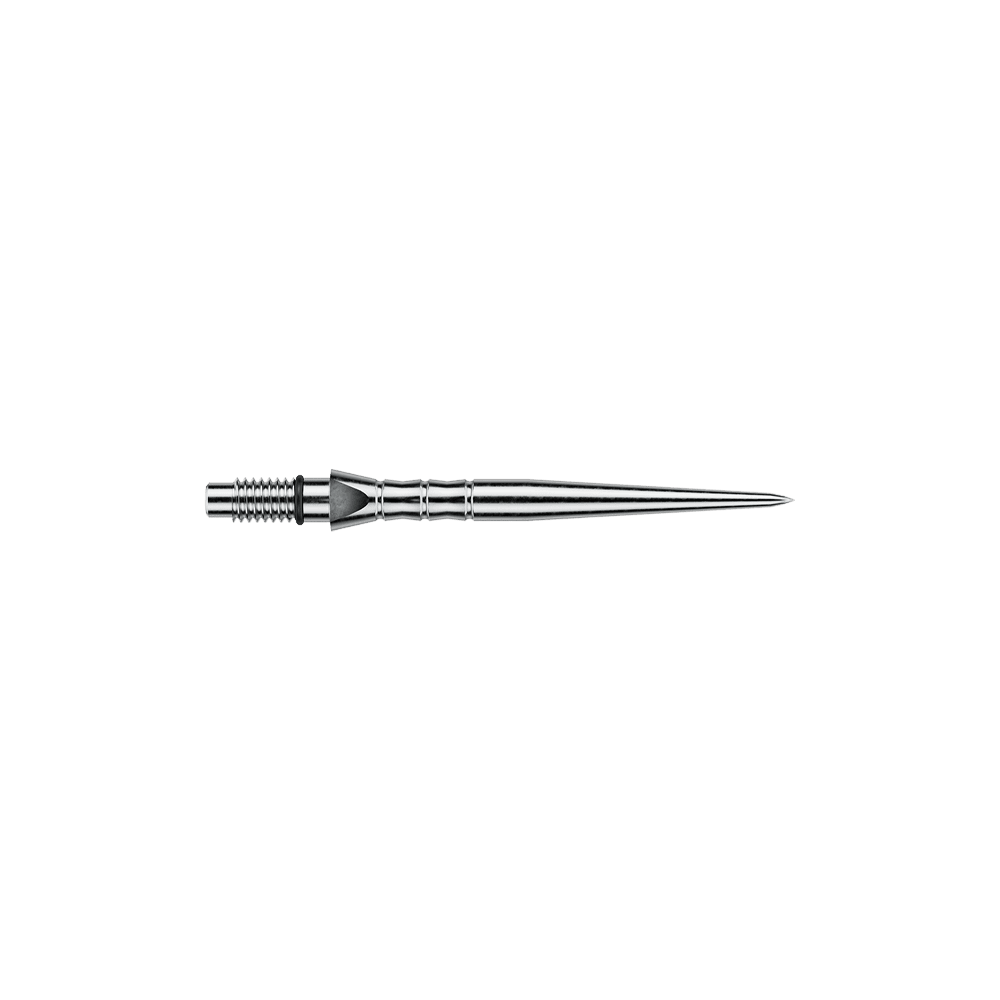 Winmau Switch Point Wave stalen dartpunten - Zilverkleurig effect Hier sieht man Winmau Switch Point Wave Silver Effect Steeldartspitzen mit 26 mm Länge. Die Dartspitzen haben einen silbernen Welleneffekt.