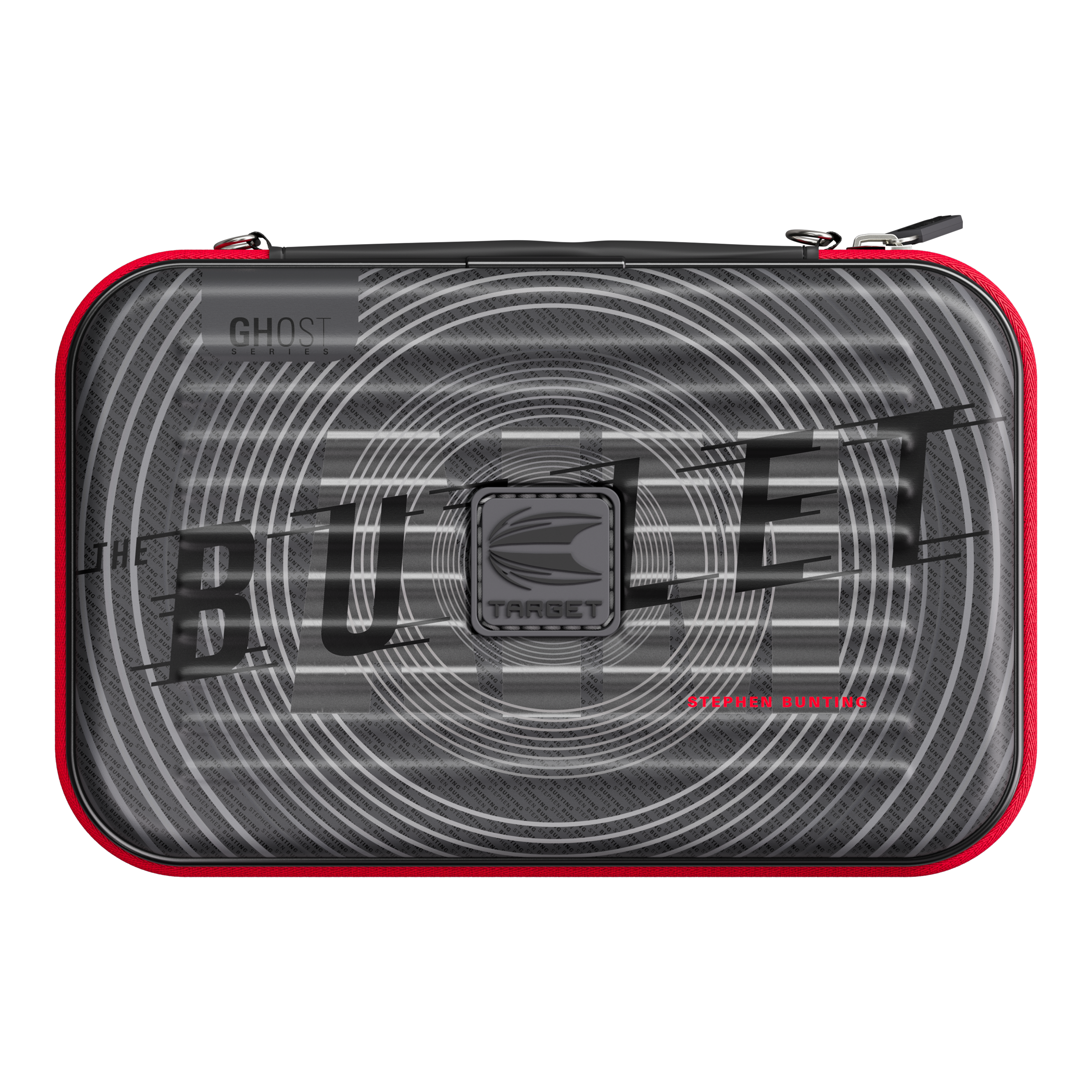 Takoma XL Ghost Series Stephen Bunting darthoesje Gezeigt wird das Takoma XL Ghost Series Stephen Bunting Dartcase. Das praktische Case wurde für Dartspieler entwickelt.
