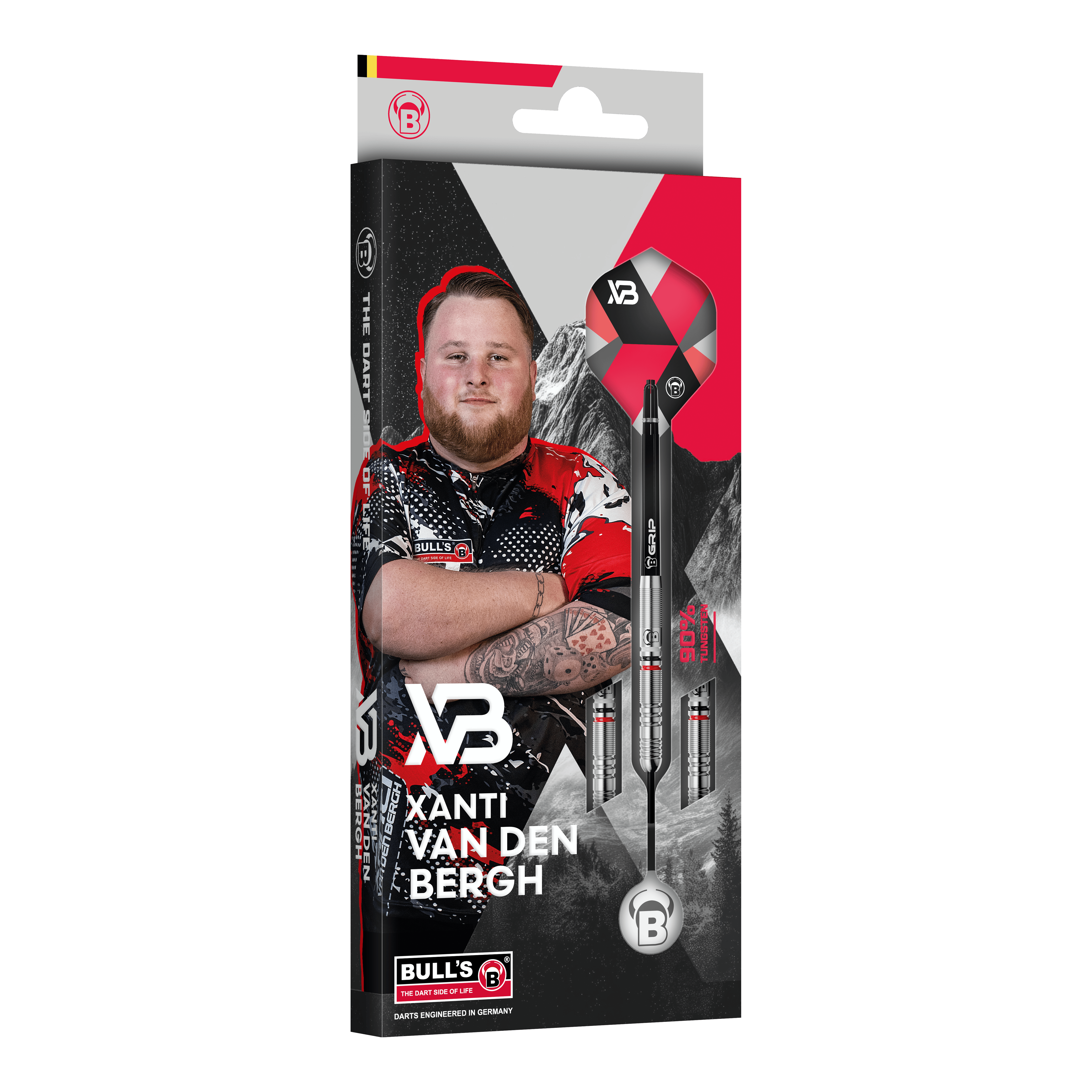 Bulls Xanti Van Den Bergh Steeldarts - 22g Das Foto zeigt die Bulls Xanti Van Den Bergh Steeldarts - 22g. Sie bieten höchste Qualität für jedes Spielniveau.
