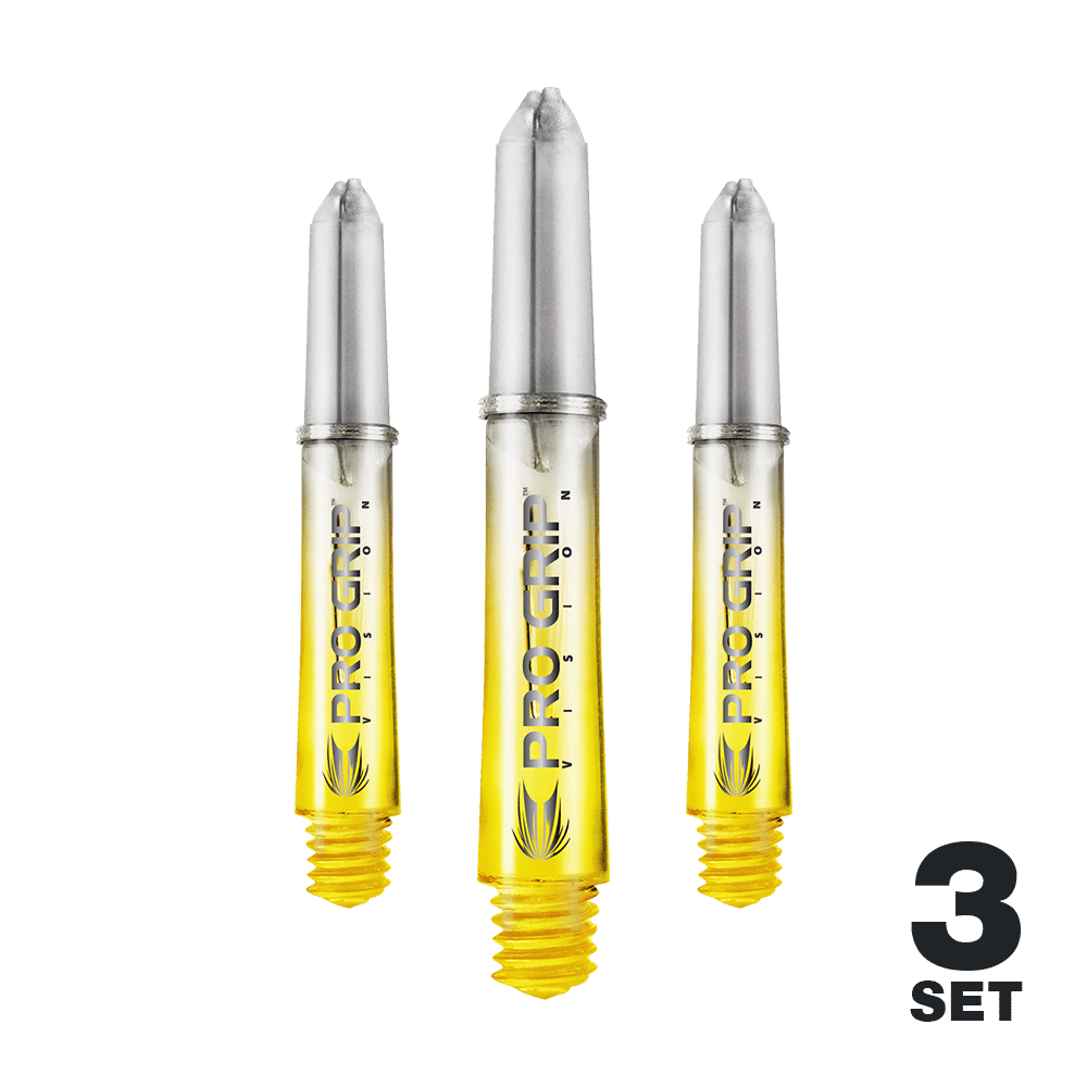 Target Pro Grip Vision Shafts - 3 Sets - Geel