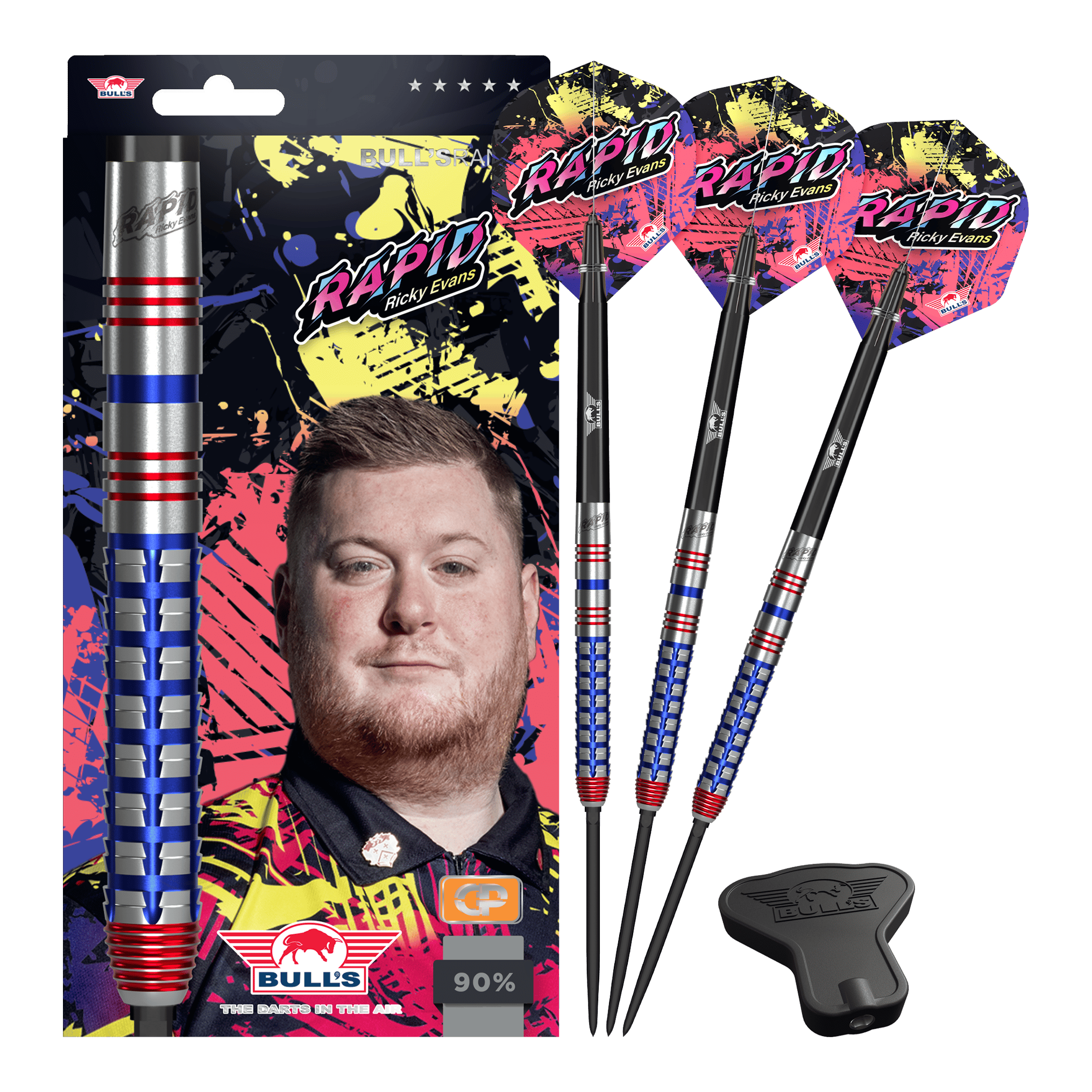 Bulls NL Ricky Evans Rapid Convertible Point stalen dartpijlen