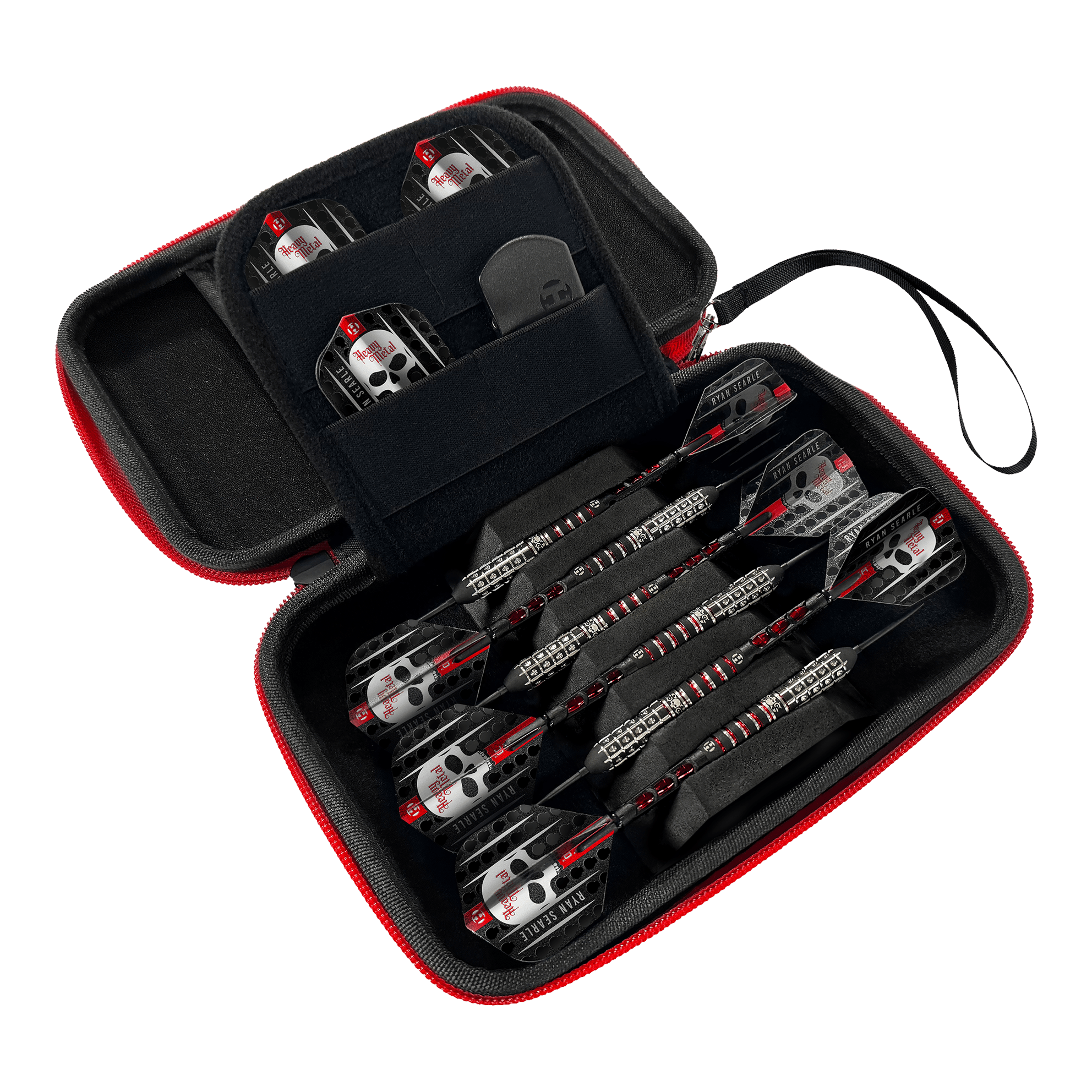 Harrow's Ryan Searle Player Pro6 dartkoffer Harrows Ryan Searle Player Pro6 Dartcase ist ein stabiles Etui für Darts. Es wurde speziell für den sicheren Transport entwickelt.