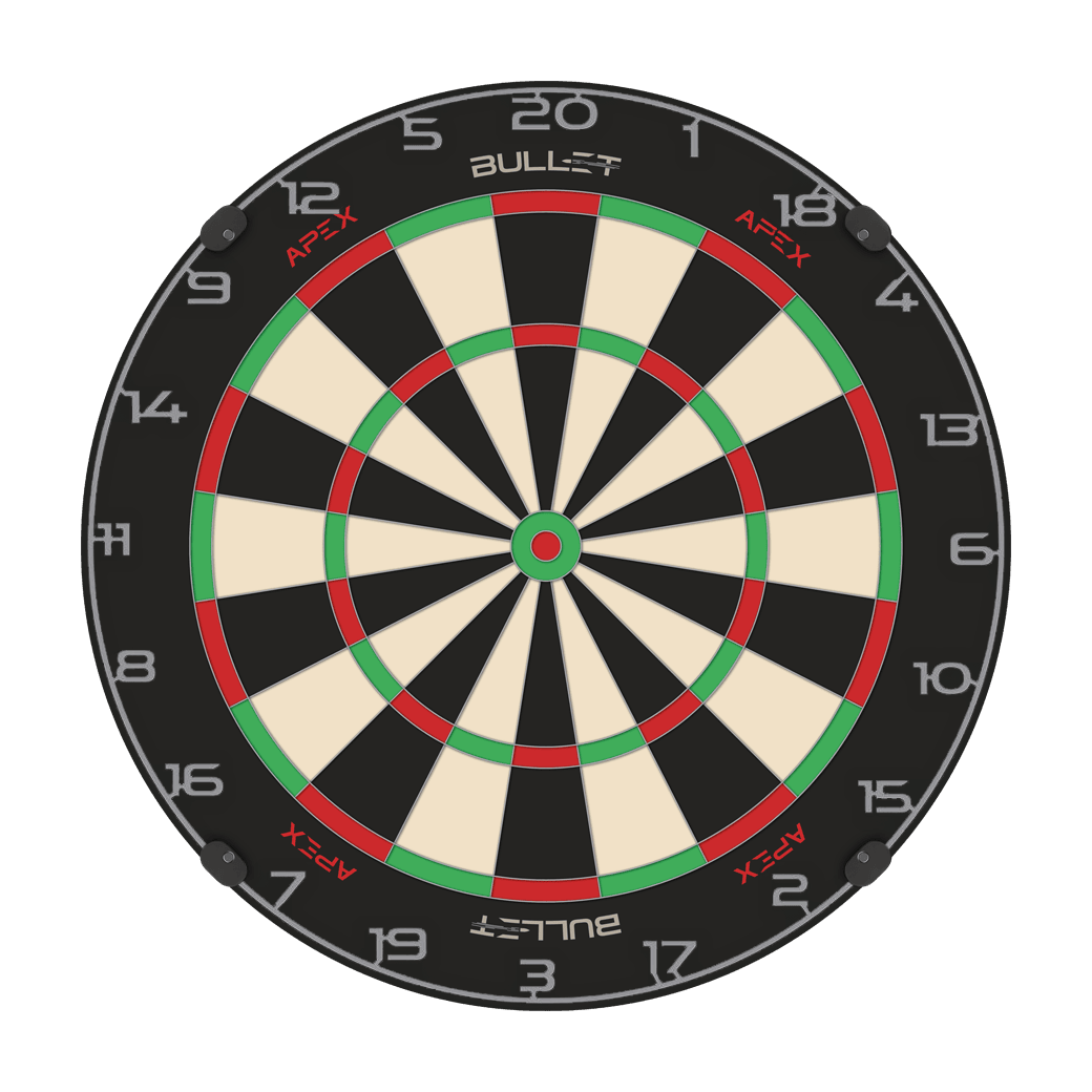 Dieses Bild zeigt einen Zahlenring in Grau für ein Dartboard. Der Artikelname ist BT1000110_Bullet_Dartboard_Zahlenring_Grau_2.