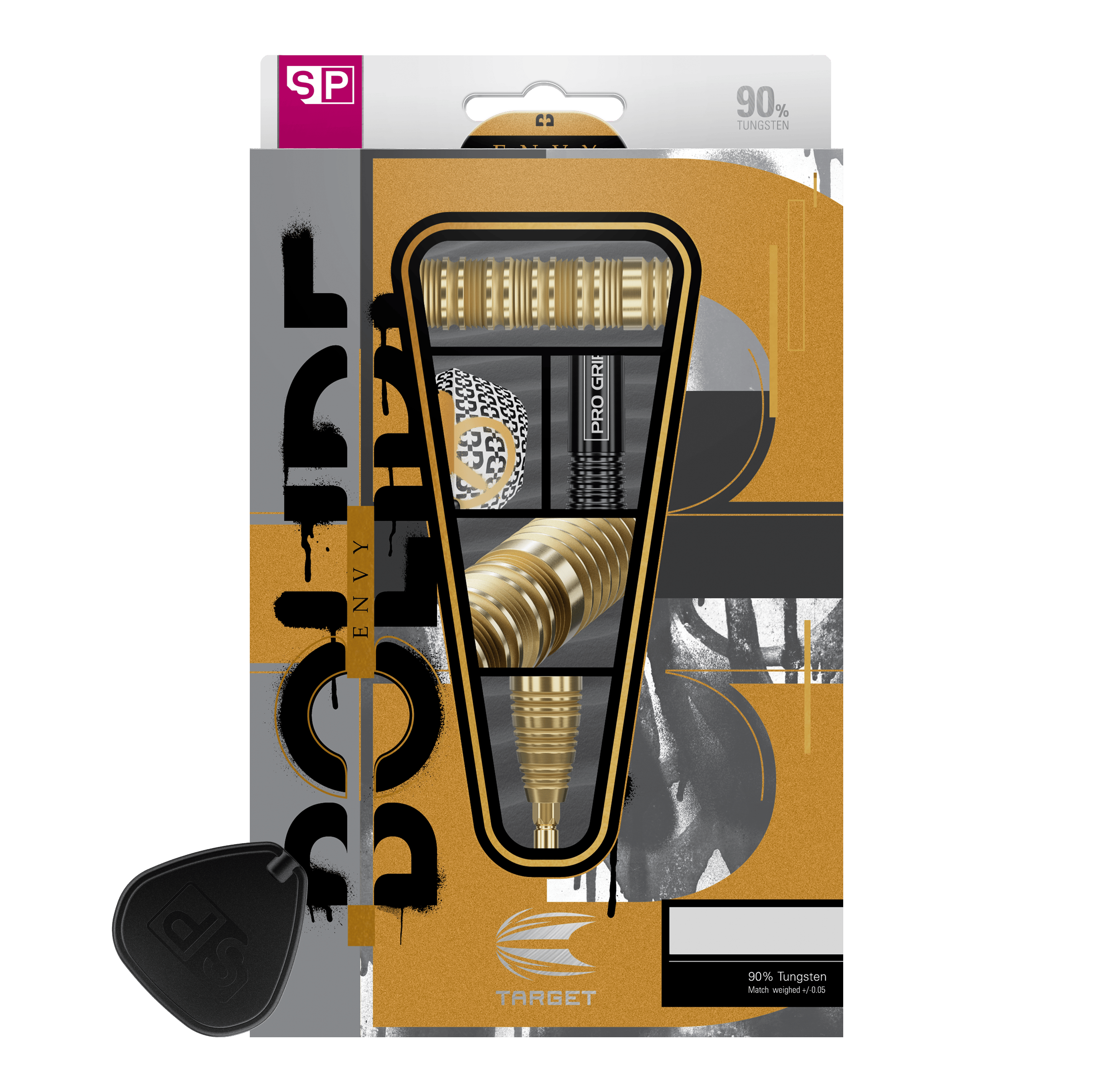 Target Bolide Envy 01 Swiss Point stalen dartpijlen Abgebildet sind die Target Bolide Envy 01 Swiss Point Steeldarts. Diese Steeldarts sind für Präzisionswürfe beim Dartsport entwickelt worden.