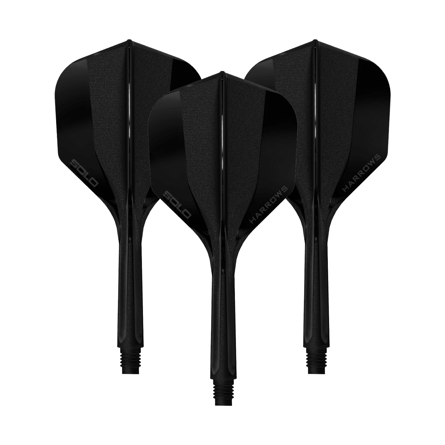 Harrows Solo No6 Flight Shaft System - Zwart Abgebildet ist ein Harrows Solo No6 Flight Shaft System in Schwarz, 27mm, 1 Set. Das Set ist klar und deutlich dargestellt.