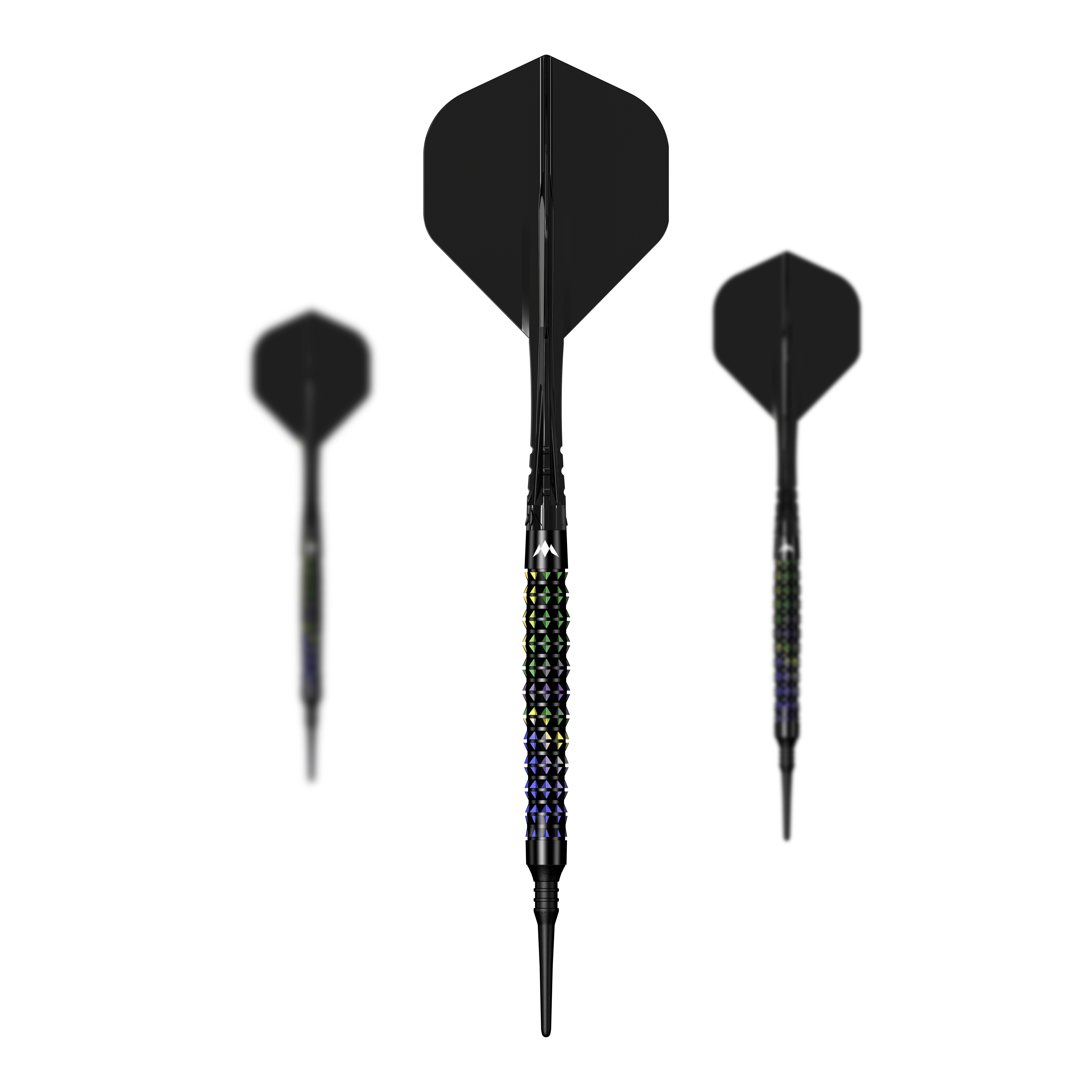 Mission Black Opal Soft Darts - 20g Mission Black Opal Softdarts - 20g im kompletten Set abgebildet. Das Set enthält alle Komponenten für das Dartspiel.
