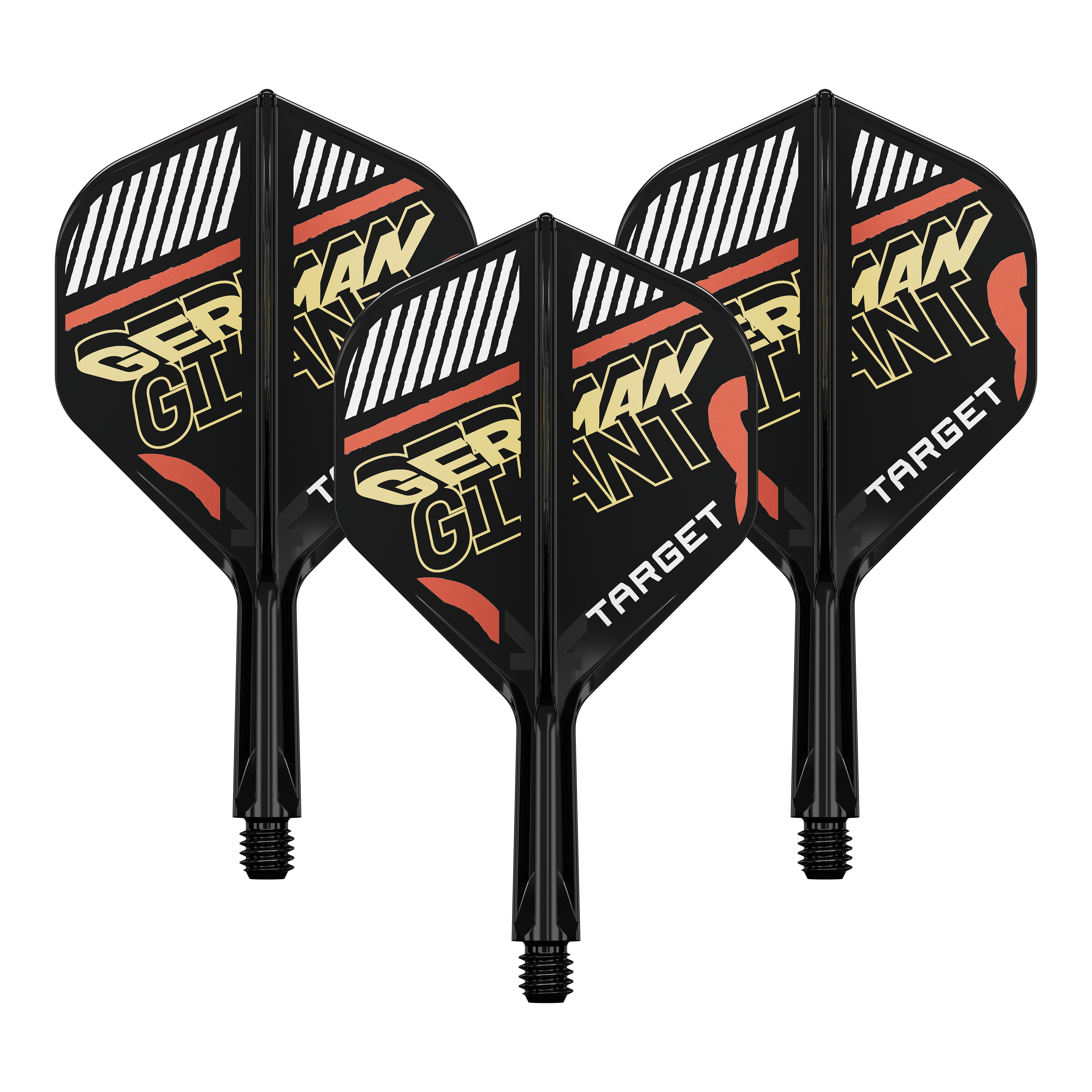 Target K-Flex Gabriel Clemens No2 Standaard Vluchtas Systeem Das Bild zeigt ein Flight-Shaft-System für Darts. Es handelt sich um ein Zubehör für professionelle Dartspieler.