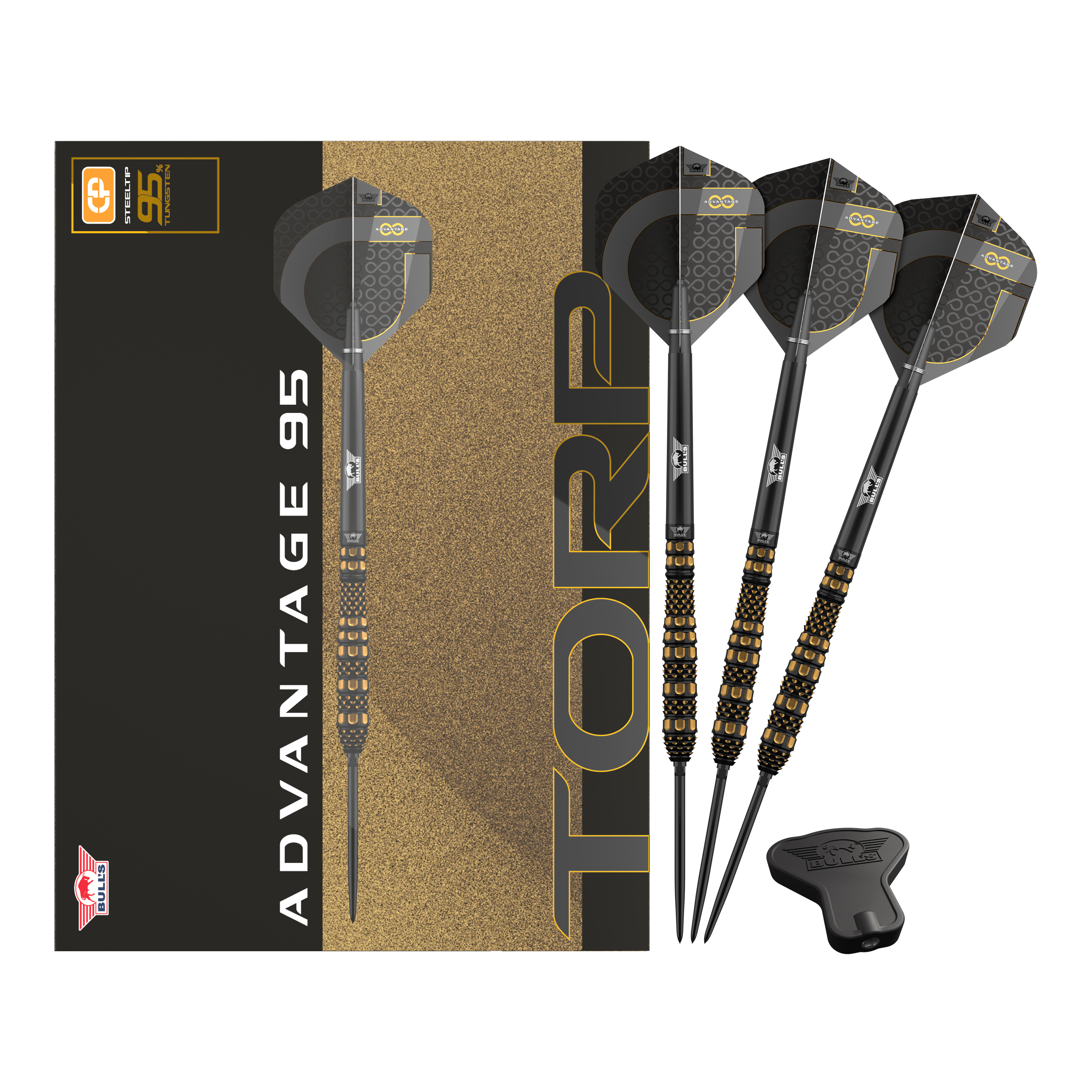Bulls NL Advantage 95 Torp Convertible Point stalen dartpijlen Bulls NL Advantage 95 Torp Convertible Point stalen dartpijlen