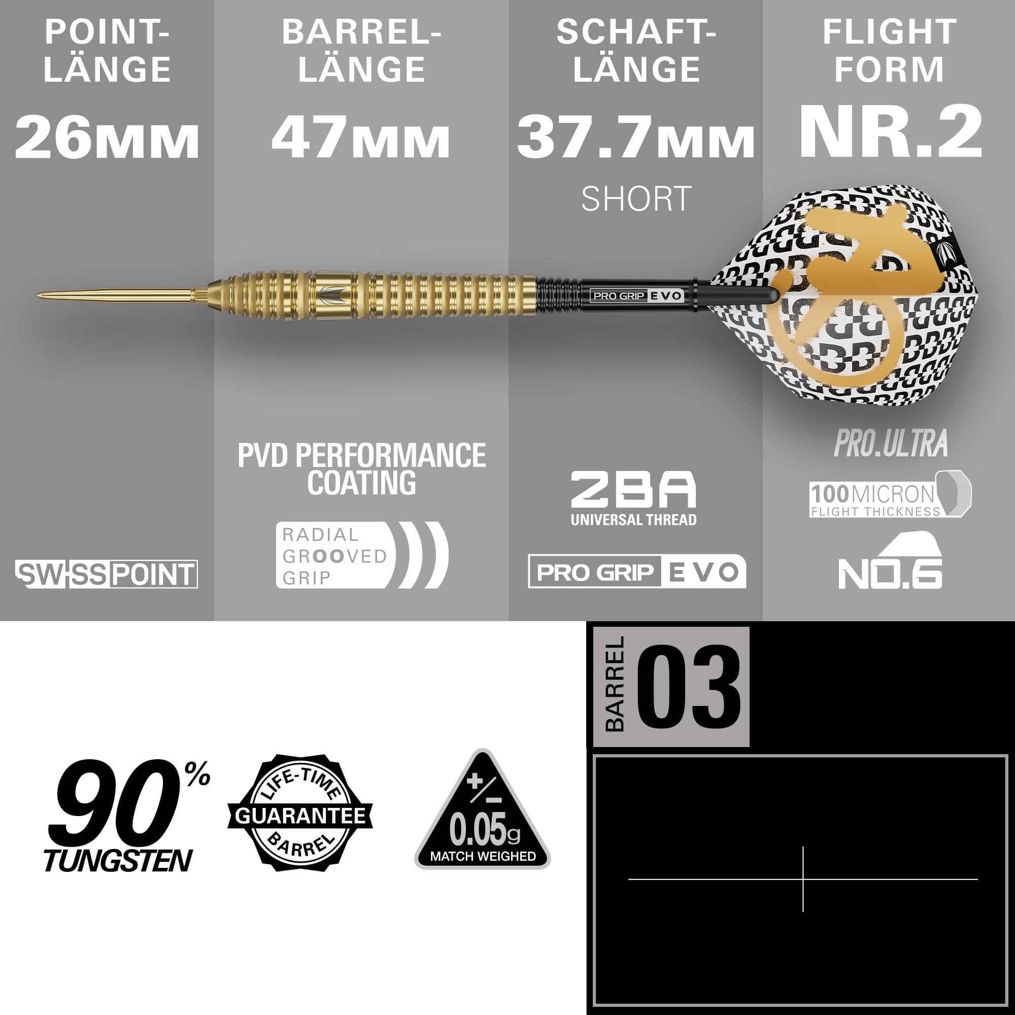 Target Bolide Envy 03 Swiss Point stalen dartpijlen Zu sehen sind die Target Bolide Envy 03 Swiss Point Steeldarts. Diese Darts haben ein modernes Aussehen und sind für Profis geeignet.