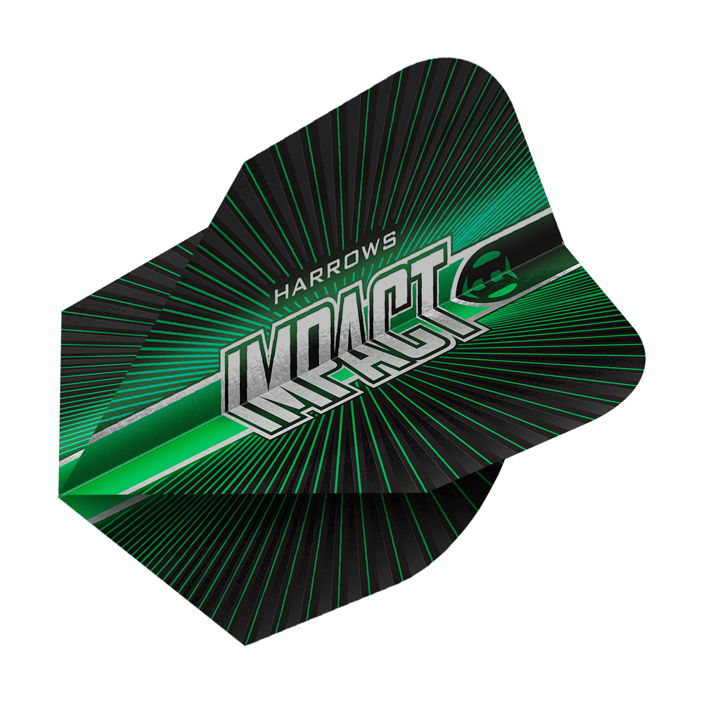 Harrows Impact No. 6 Vluchten Das Bild zeigt Harrows Impact No6 Flights. Es handelt sich um hochwertige Dart Flights.