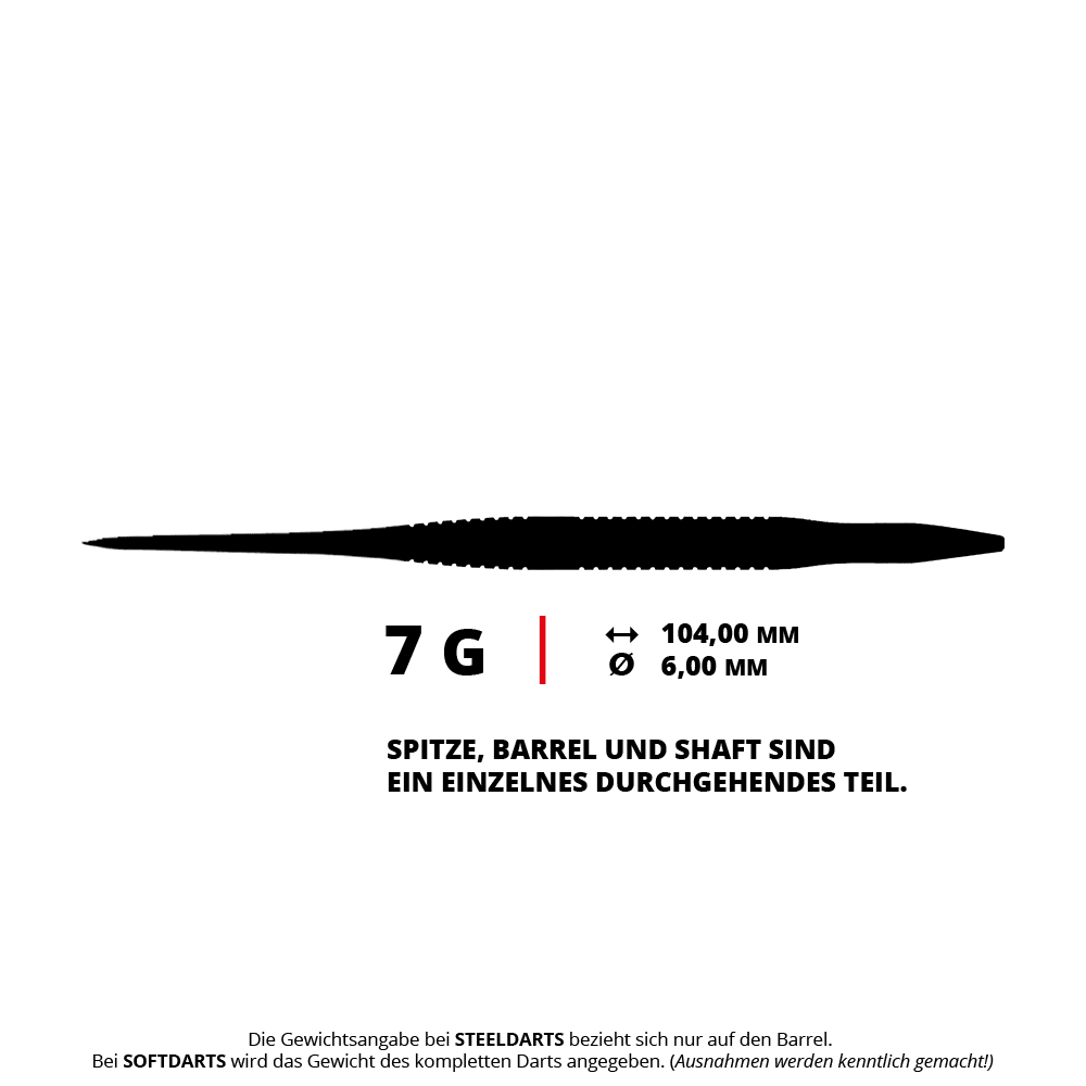 Caliburn TTD Complete Titanium T3 Silver stalen dartpijlen - 7 g Auf dem Bild sieht man die Caliburn TTD Complete Titanium T3 Silver Steeldarts mit einem Gewicht von 7g. Die Steeldarts bestechen durch ihr elegantes silbernes Design.