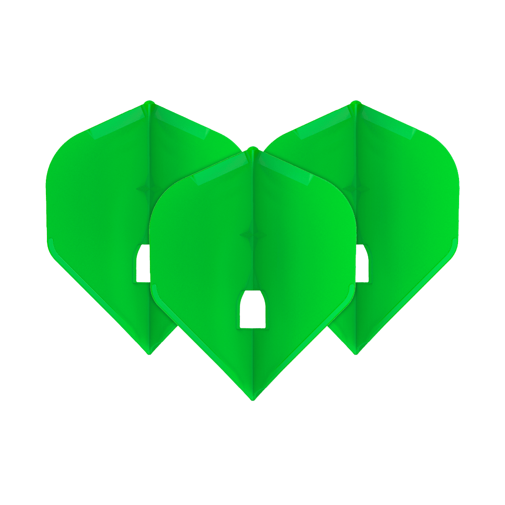 L-Style Champagne L1PRO Flights Das Set besteht aus mehreren Dart-Flights mit matter Struktur. Die Oberflächen sind nebeneinander sichtbar.