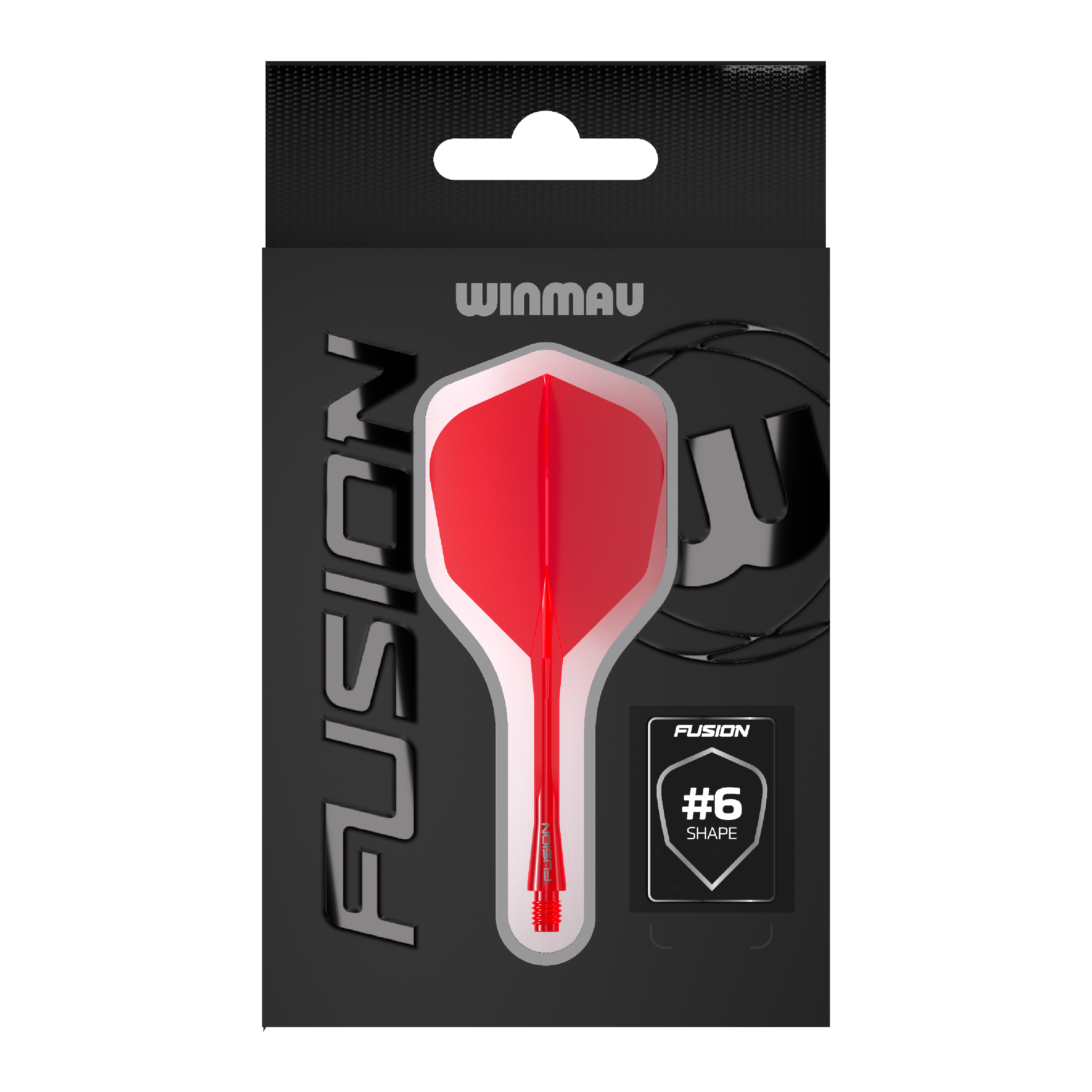 Winmau Fusion Flight Shaft System No6 Rood Hier ist das Winmau Fusion Flight-Shaft-System No6 in Rot abgebildet. Dieses Produkt ist ideal für Dartspieler geeignet.