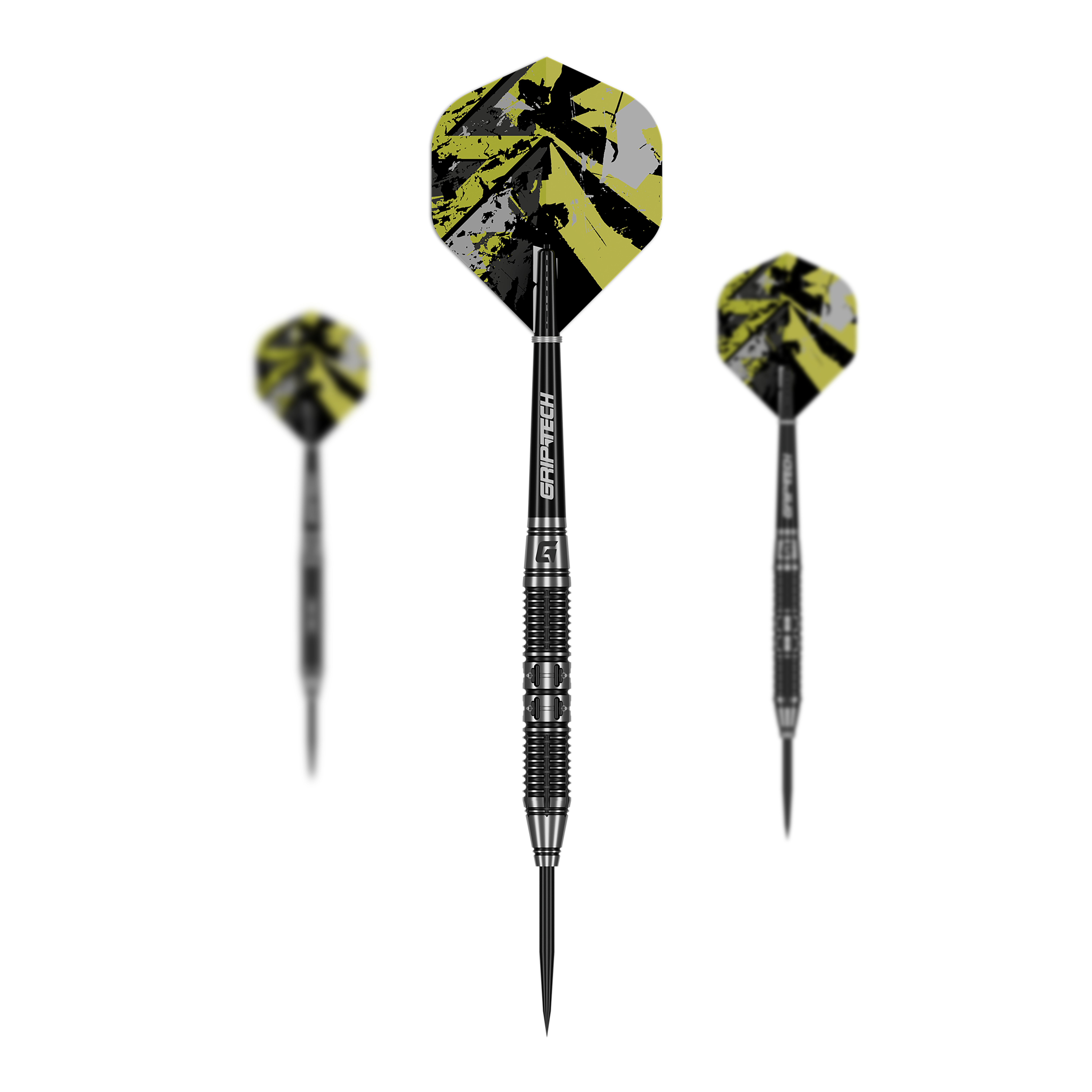 GOAT Halter Stalen Darts Auf dem Foto ist das Set GOAT Dumbbell Steeldarts zu sehen. Das Set enthält mehrere Steeldarts.