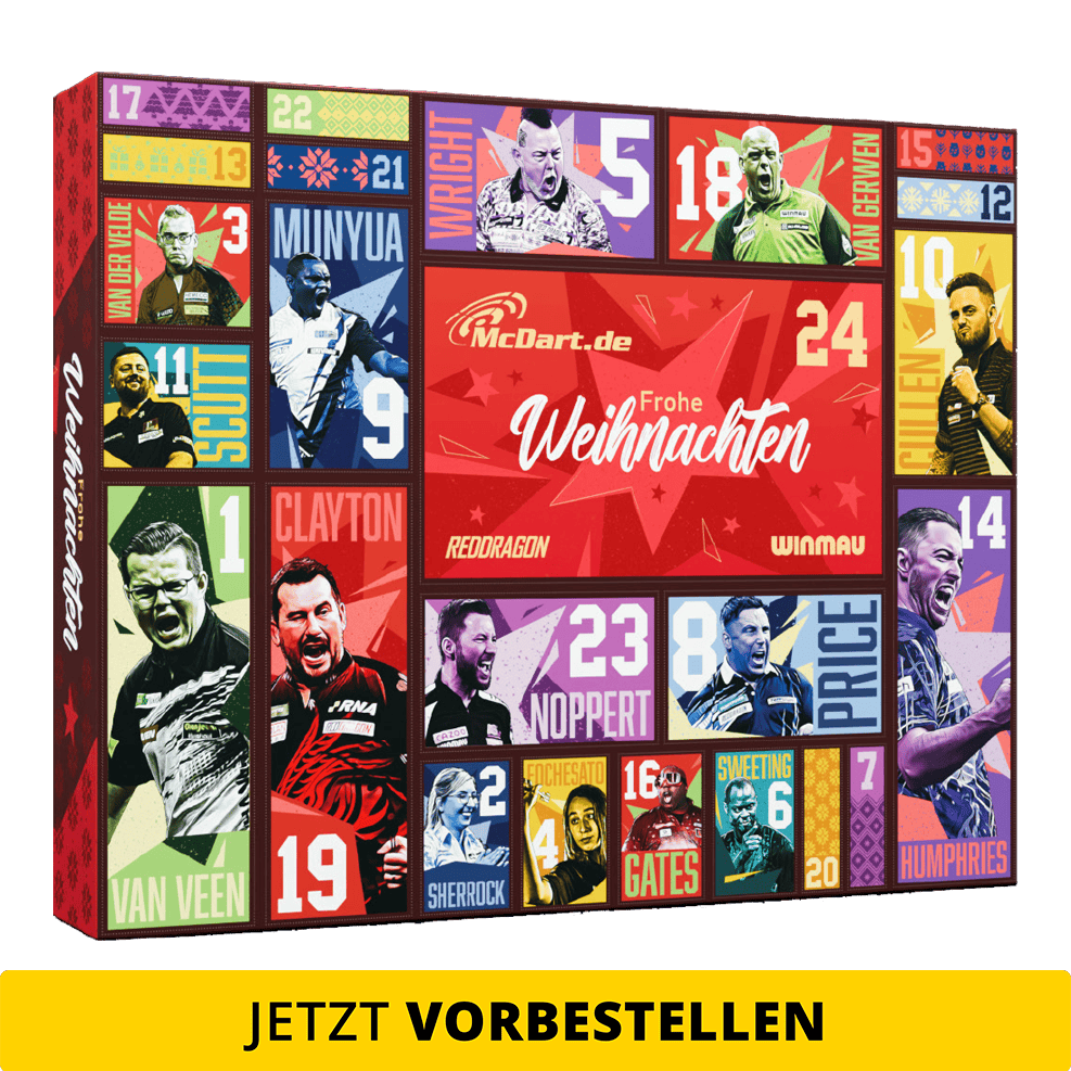 McDart stalen dartpijlen adventskalender 2026 McDart stalen dartpijlen adventskalender 2026