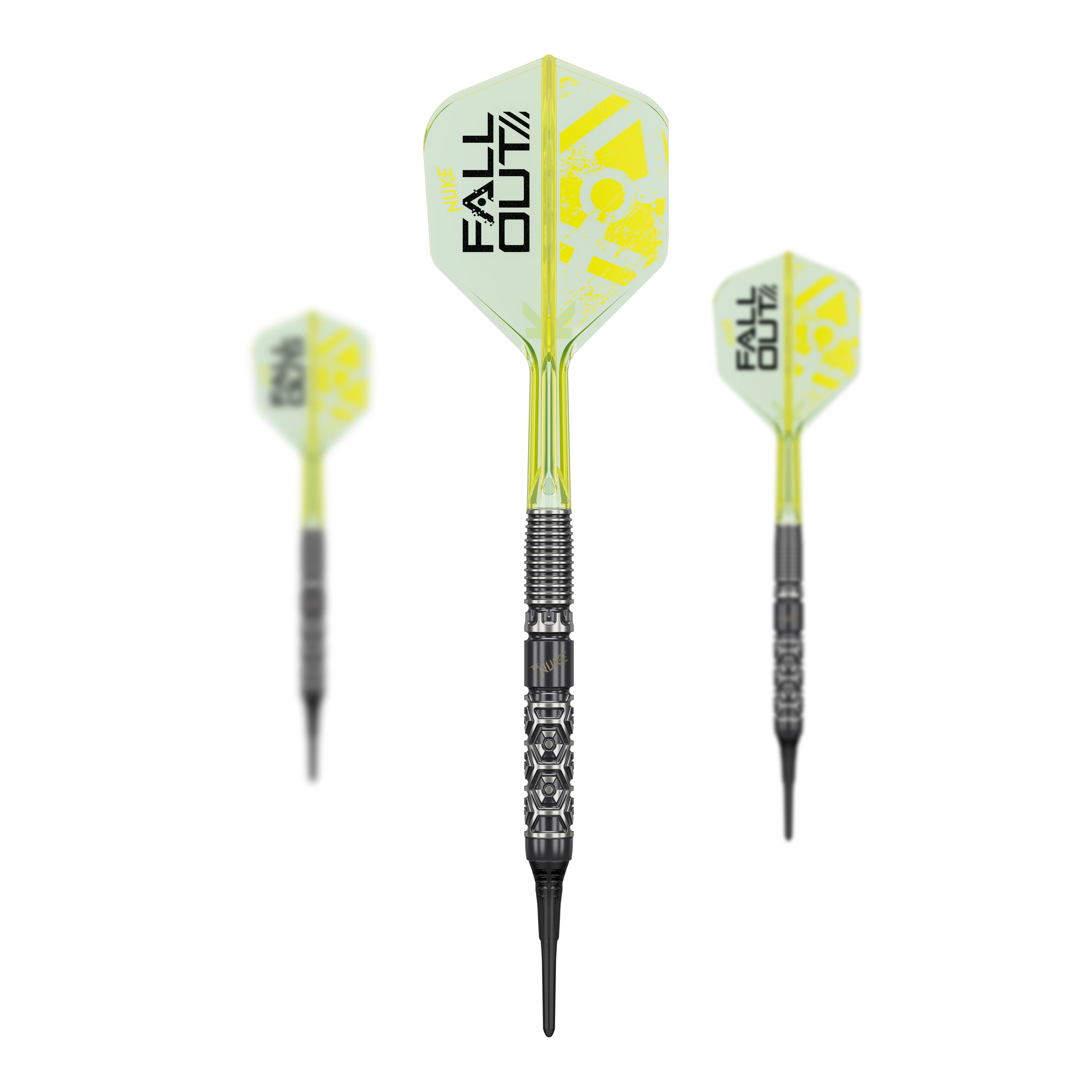 Target Luke Littler Nuke Fallout Soft Darts - 19 g Abgebildet ist ein Set der Target Luke Littler Nuke Fallout Softdarts - 19g. Diese Softdarts sind speziell für den modernen Dartsport entwickelt.
