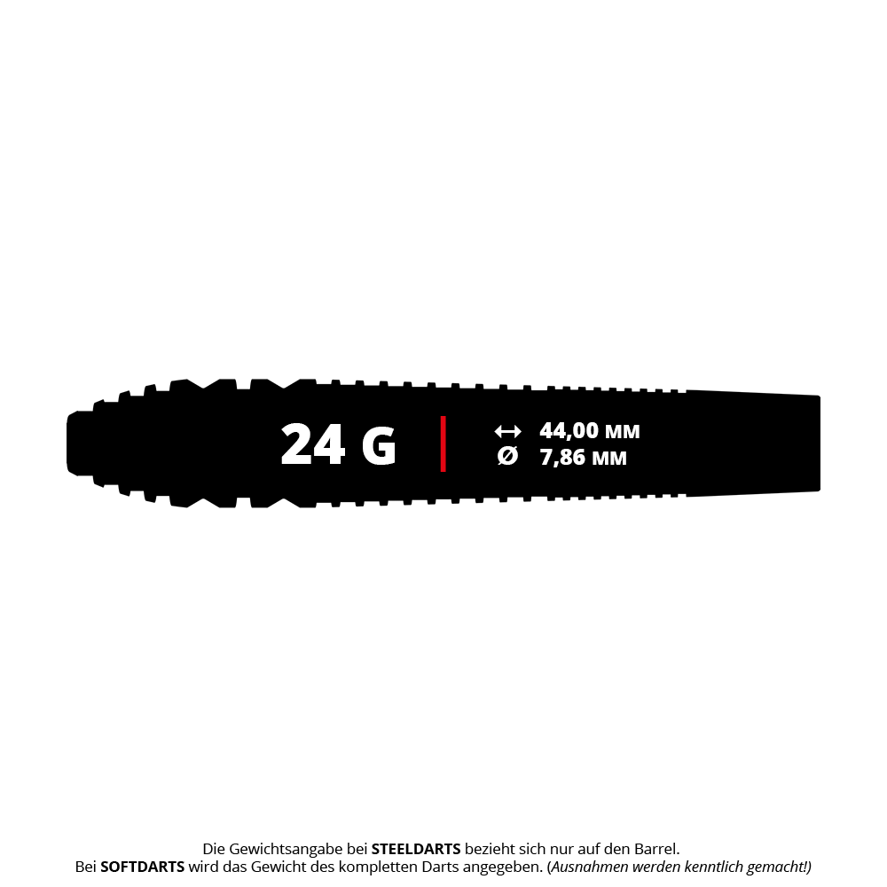 Target Lorraine Winstanley GEN2 Swiss Point Steeldarts - 24g sind spezielle Steeldarts für ambitionierte Spieler. Das Bild präsentiert die Pfeile mit ihrem einzigartigen Design.