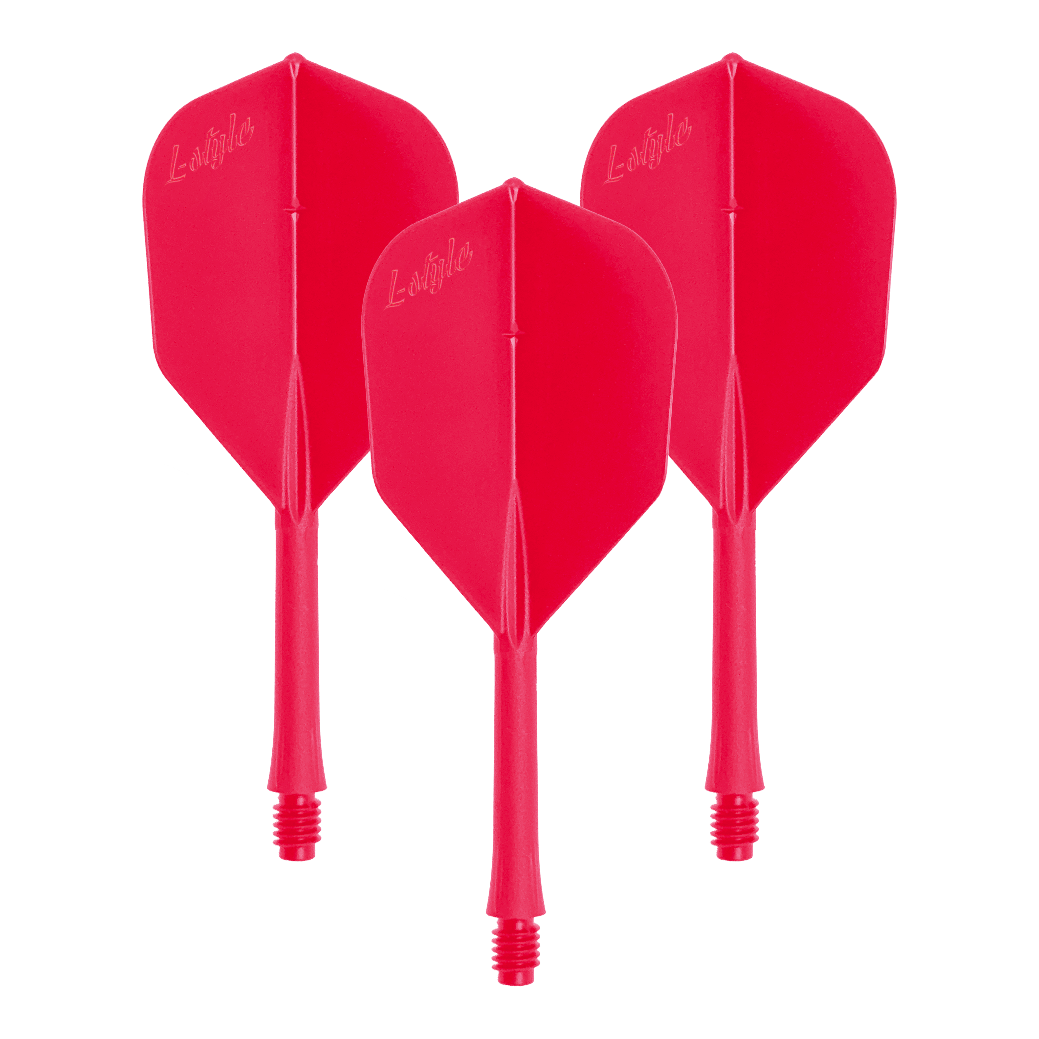 Dieses Bild zeigt einen Artikel mit dem Dateinamen LSF-903_L-Style_BarFlight_Rot_1Set. Wahrscheinlich ist es ein Set mit roten Dart-Flights.