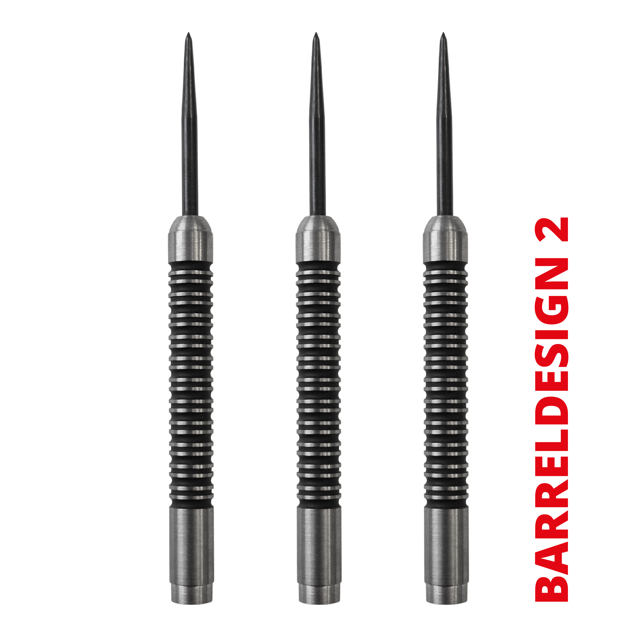Das Bild zeigt die Super Grip 85 % Steeldart Barrels. Diese Barrels sind besonders für Steeldartspieler geeignet.