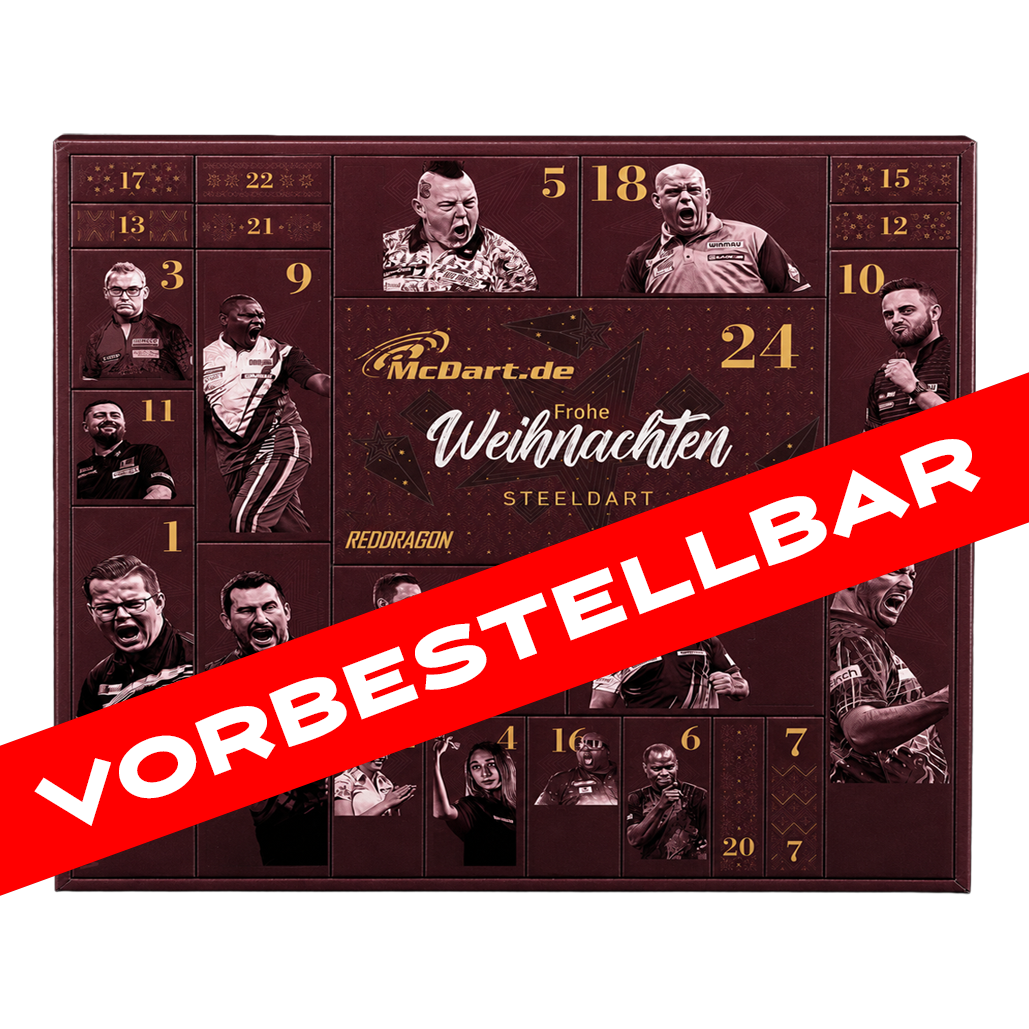 McDart Premium Adventskalender 2026 voor steeldartspelers McDart Premium Adventskalender 2026 voor steeldartspelers