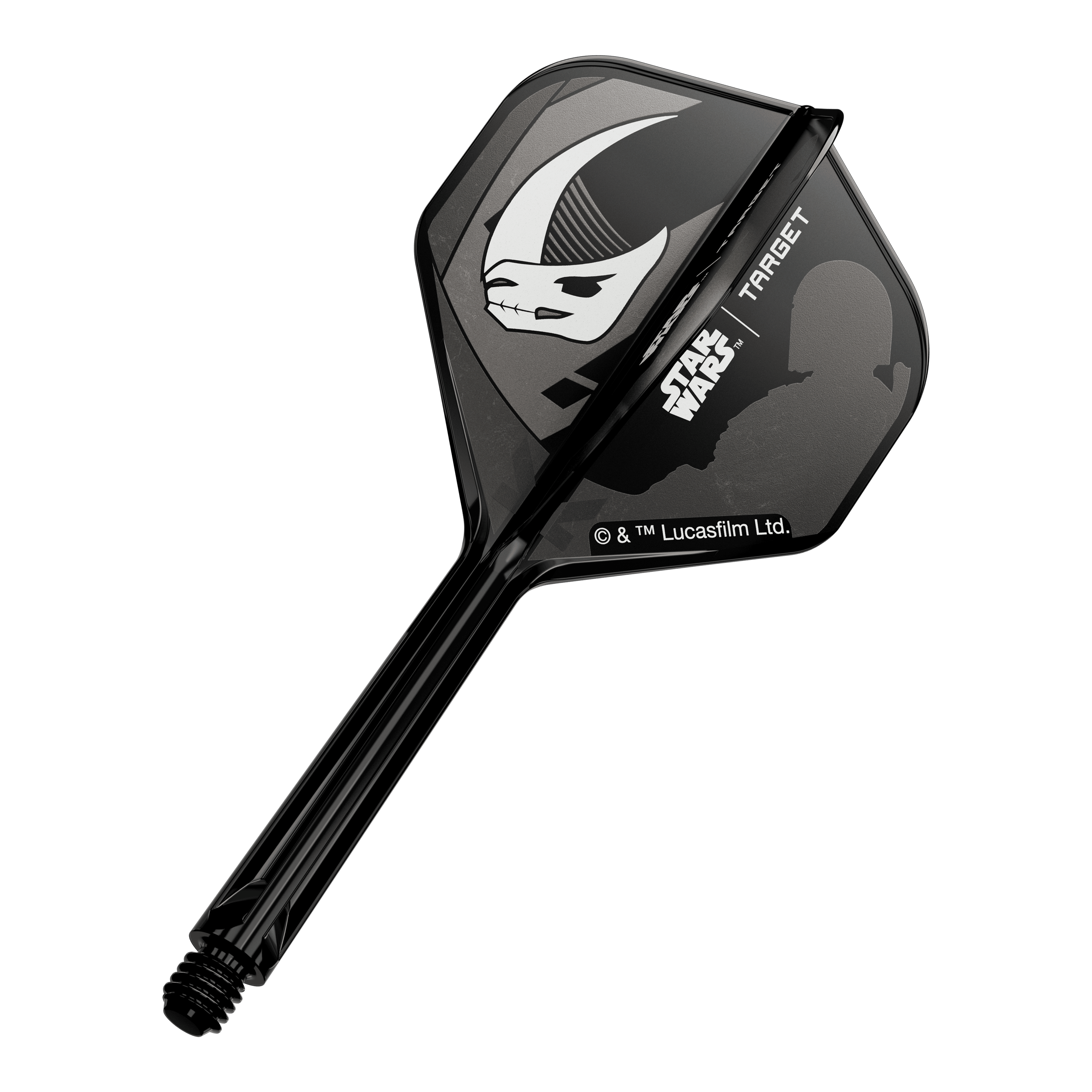 Target Star Wars K-Flex Set Mandalorian No2 Standaard Flights Bild eines Star Wars K-Flex Mandalorian Armour Produkts. Es handelt sich um Standard Flights mit einer Länge von 33 mm.