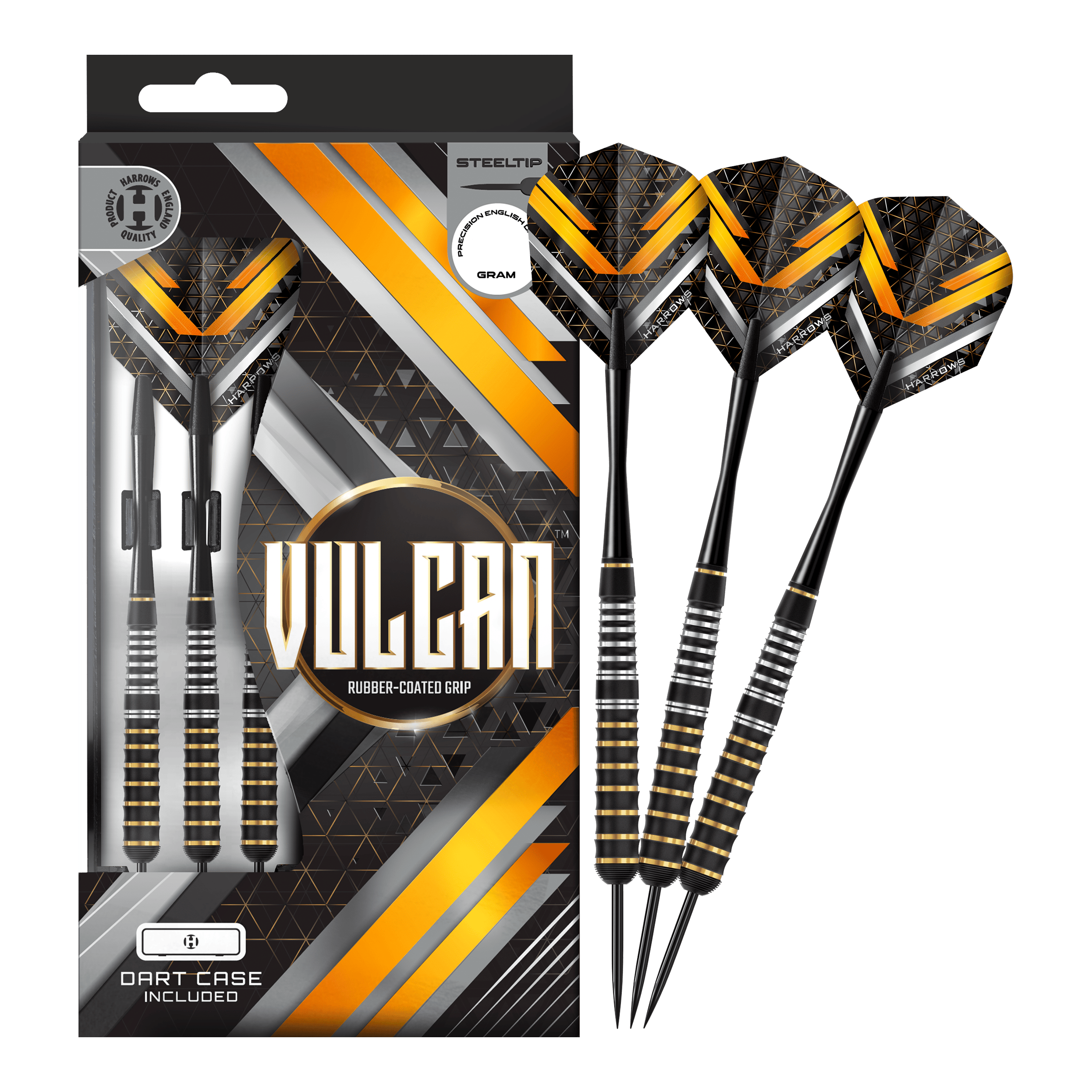 Harrows Vulcan stalen darts Zu sehen sind hier Harrows Vulcan Steeldarts. Die Darts werden komplett dargestellt.
