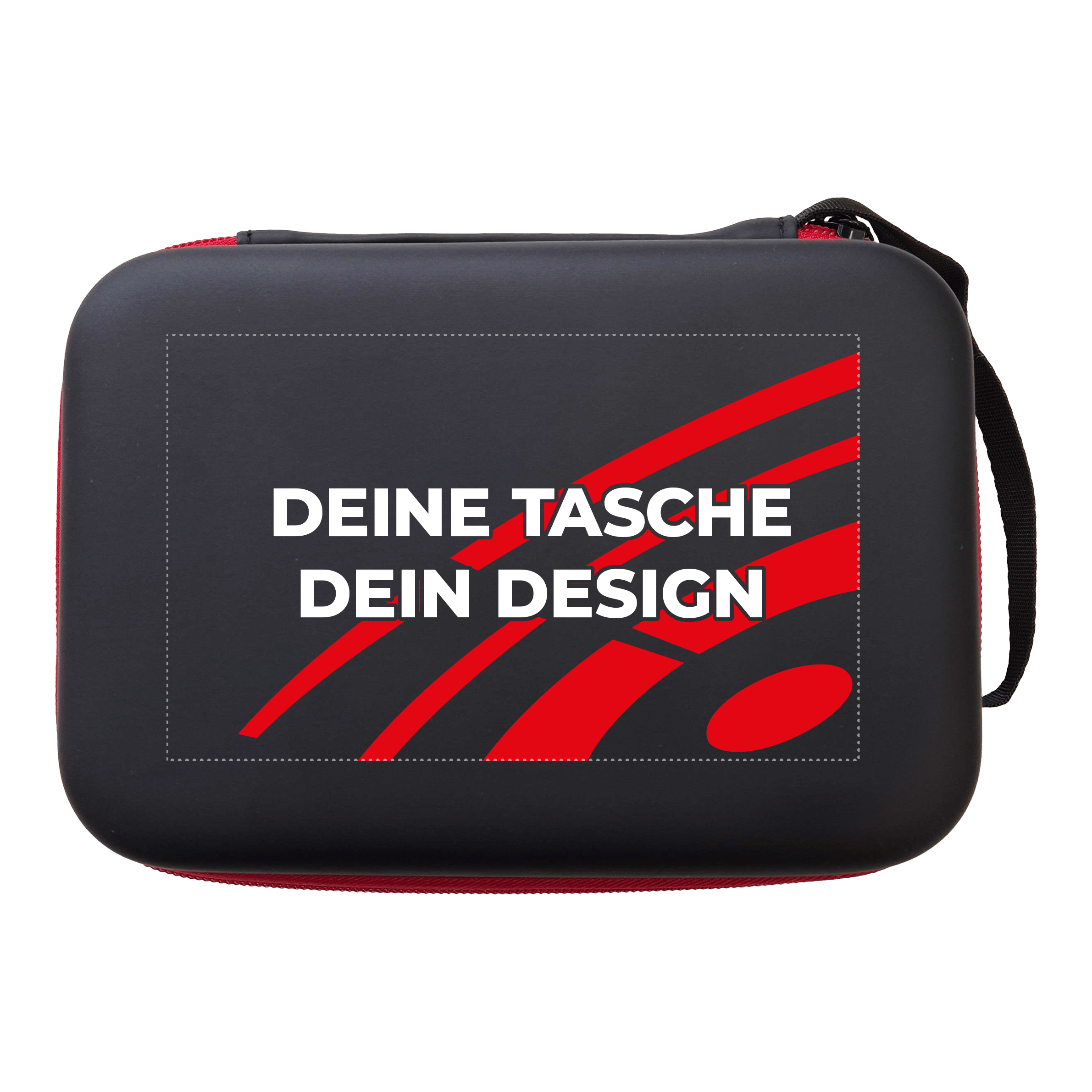 System-4 dartkoffer met jouw ontwerp Bild mit dem Dateinamen MCS4-Schwarz_McDart_System4_Dartcase_Mit_Wunschdruck_Schwarz_2. Der genaue Inhalt des Bildes ist nicht erkennbar.