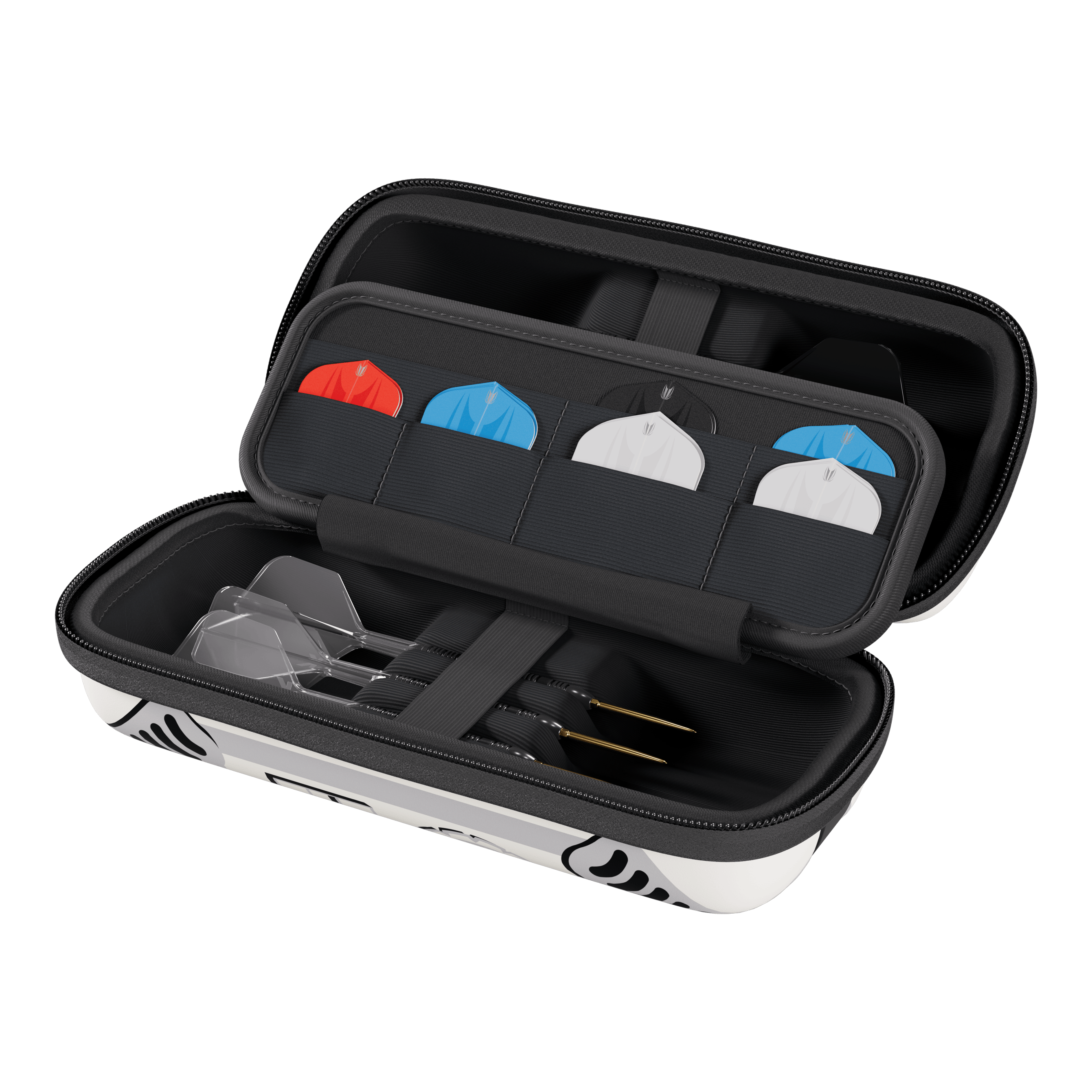 Das Bild zeigt das Target Star Wars Boa Dartcase mit Stormtrooper-Design. Es eignet sich ideal für Fans von Darts und Star Wars.