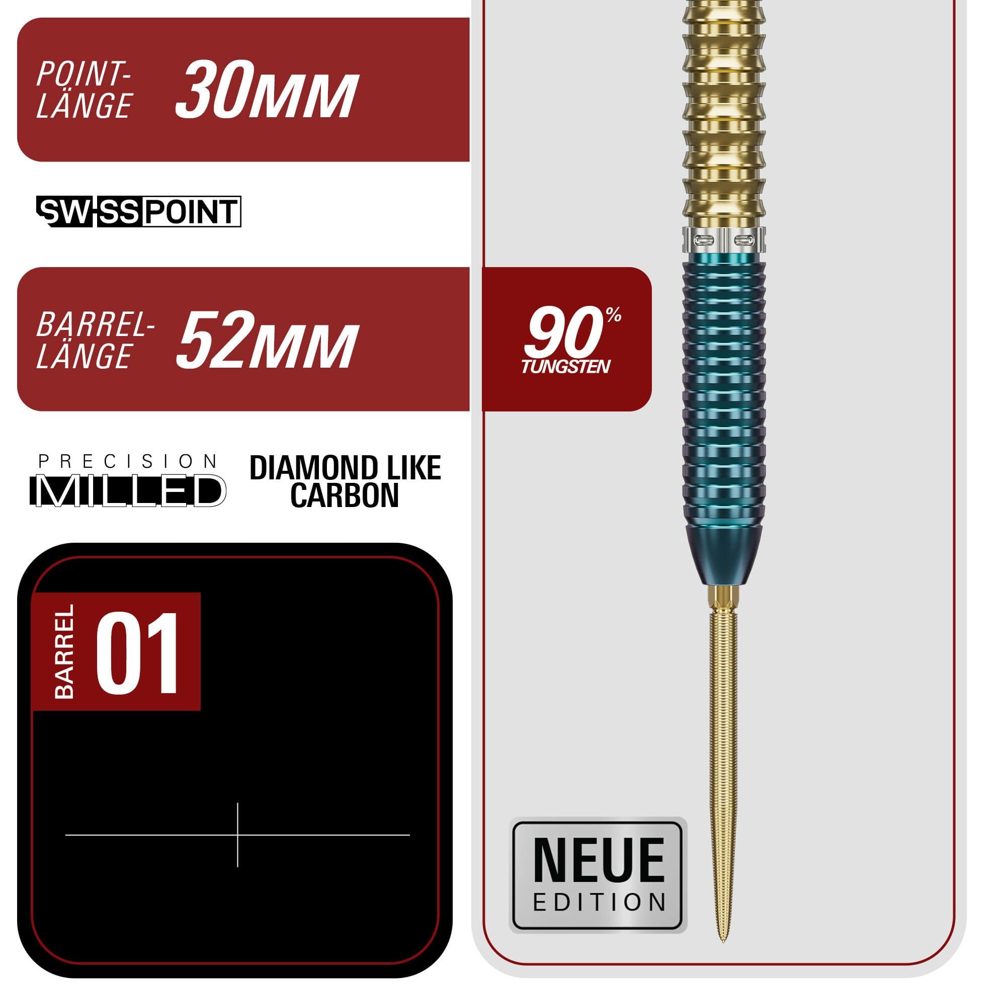 Target Japan Prime Series Zenith GEN 2.5 Swiss Point stalen dartpijlen Gezeigt werden die Target Japan Prime Series Zenith GEN 2.5 Swiss Point Steeldarts. Sie bieten Präzision und ein elegantes Design.