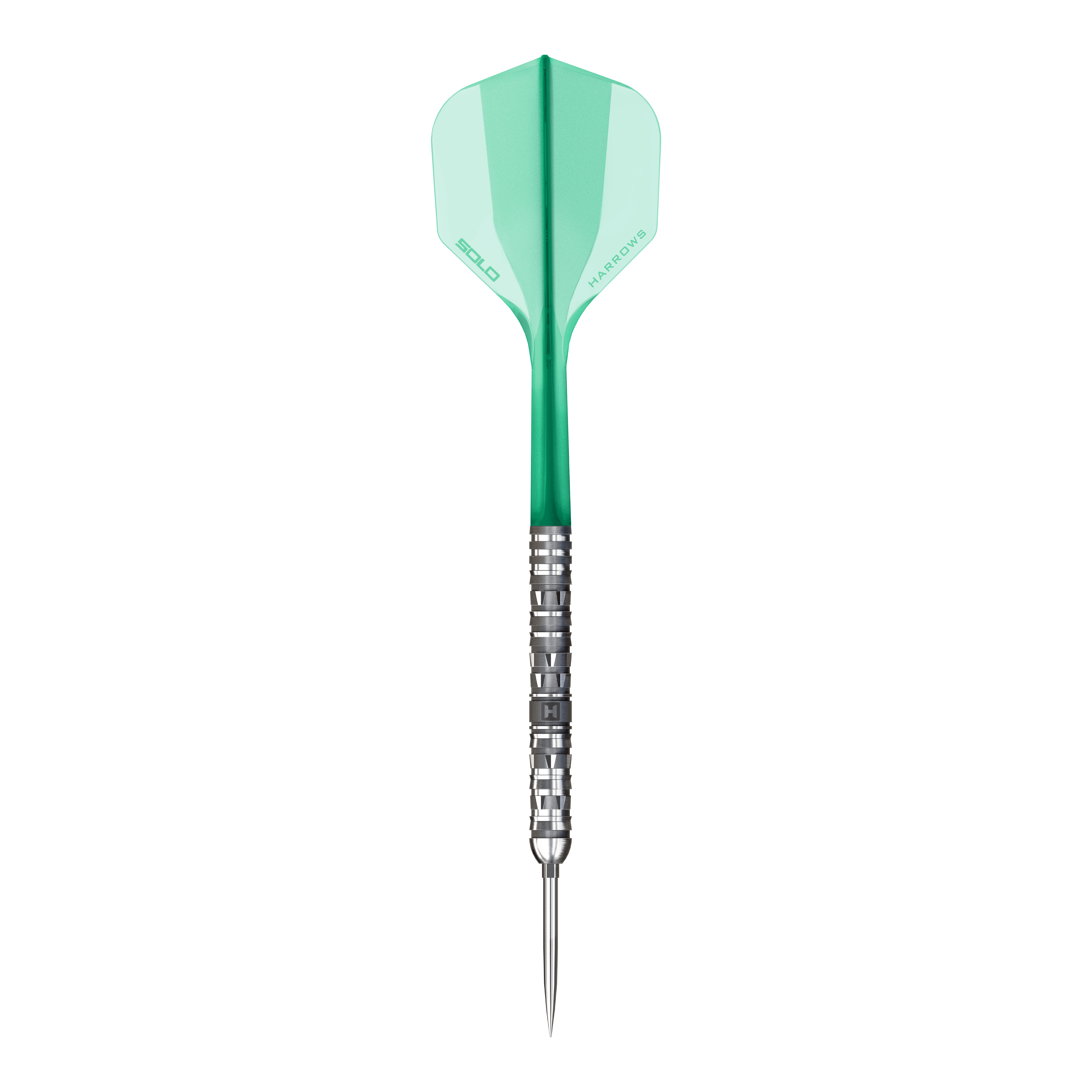 Ein einzelner Steeldart aus der Torrent Parallel QuickPoint Serie. Der Dart hat eine klassische Form.