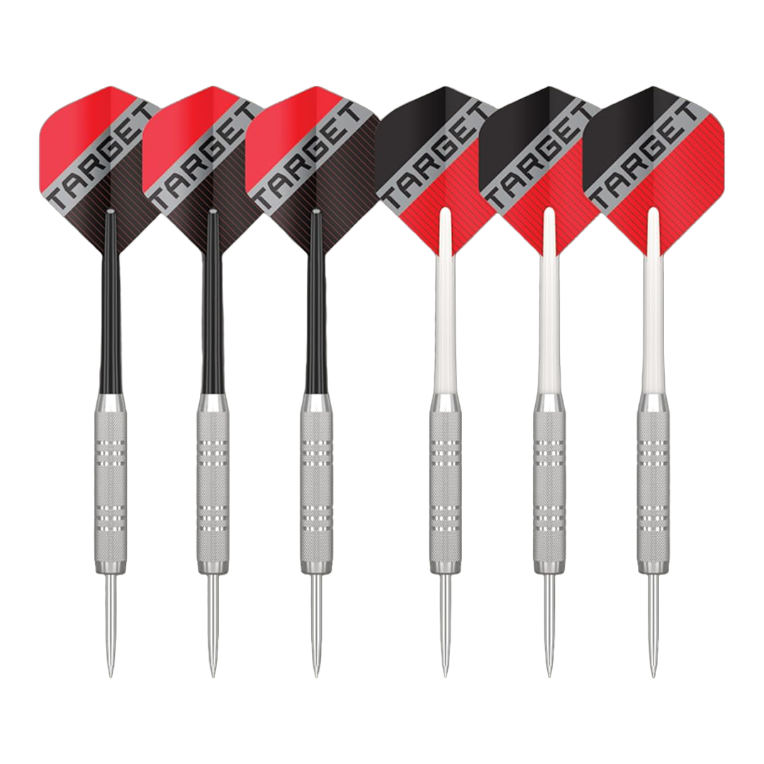 Target Rift stalen dartbordset Abgebildet ist das Target Rift Steeldartboard Set. Dieses Dartboard Set eignet sich perfekt für den Heimgebrauch.