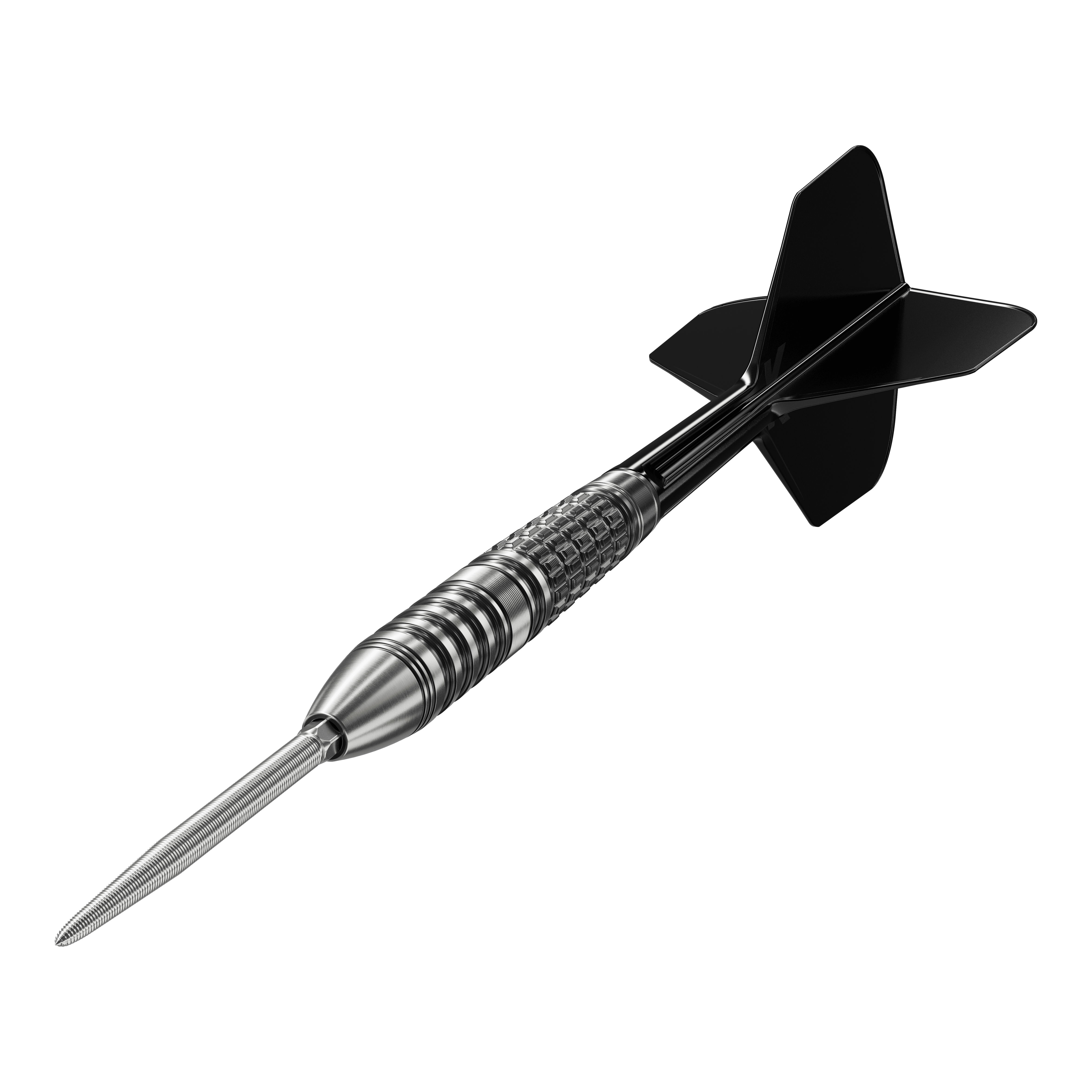 Target Japan Black Marque Lumiere GEN3 stalen darts Das Bild zeigt den Target Japan Black Marque Lumiere GEN3 Steeldart. Der Dartpfeil ist schwarz-silber und hat ein modernes, hochwertiges Design.