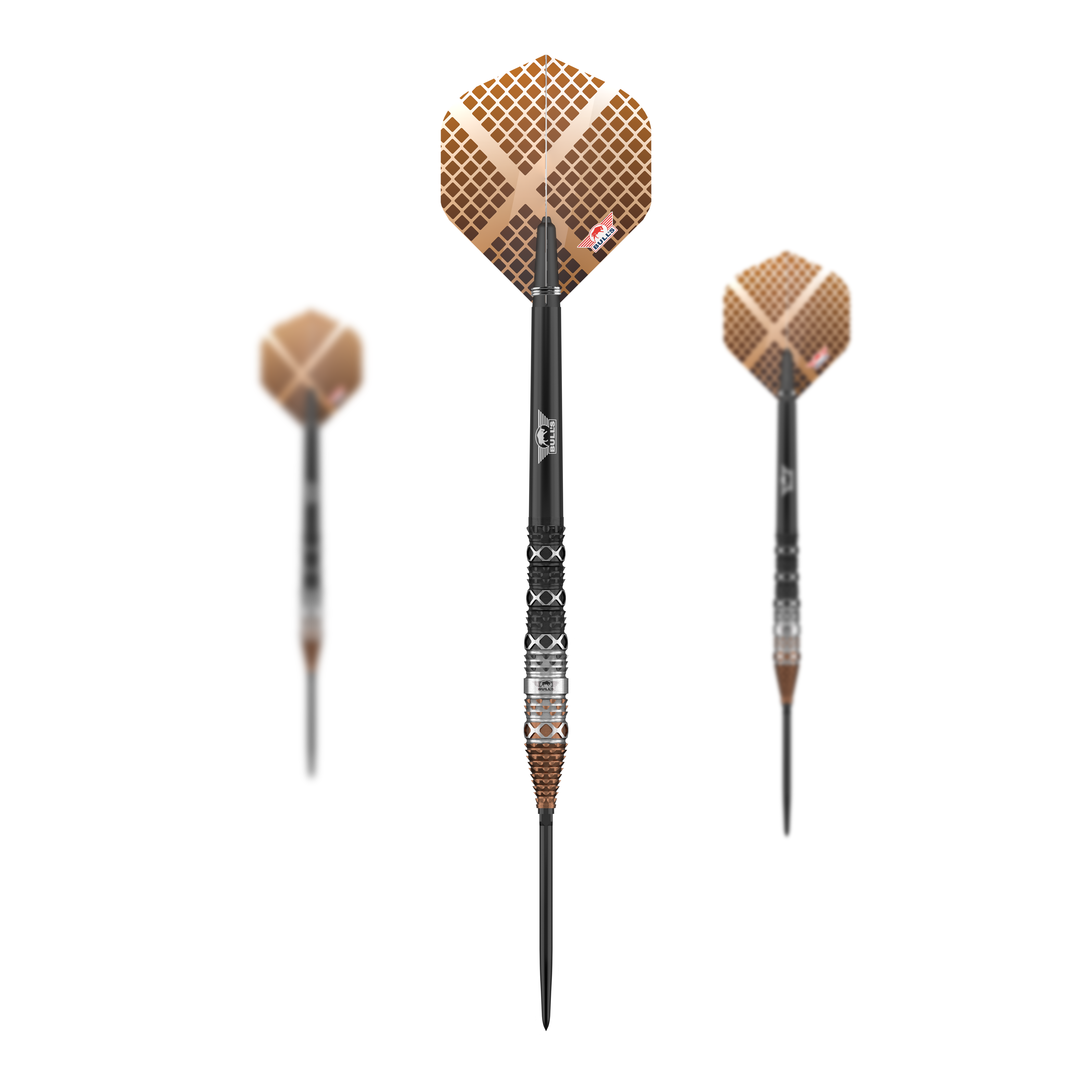 Bulls NL Max Hopp 95% Converteerbare Punten Steeldarts Das Bild zeigt die Bulls NL Max Hopp 95% Convertible Points Steeldarts als Set. Ideal für professionelle Spieler und Sammler.