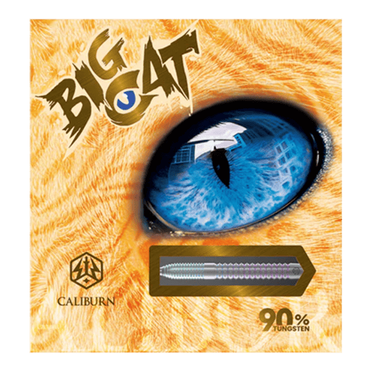 Caliburn Big Cats Ocelot stalen dartpijlen Caliburn Big Cats Ozelot Steeldarts mit einem Gewicht von 23g. Das Bild zeigt die Steeldarts aus einer anderen Perspektive.