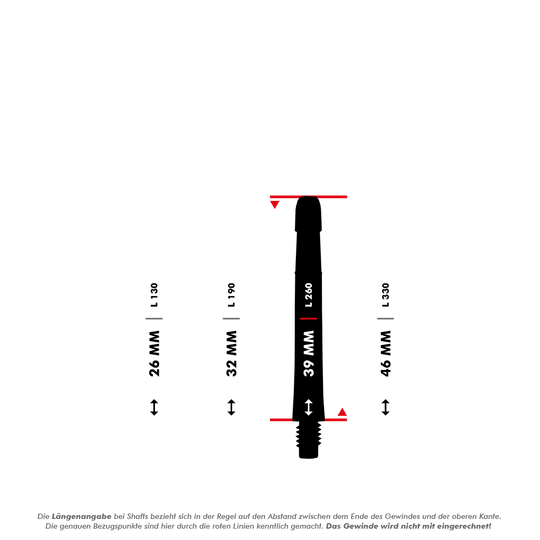 L-L-Style-Shafts Locked Straight - Clear Black