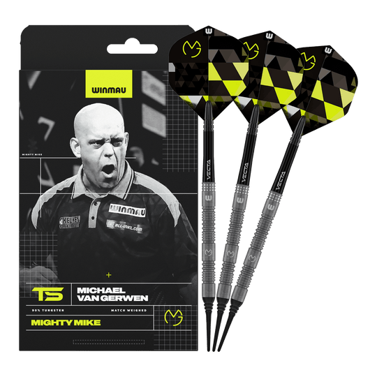 Winmau Michael Van Gerwen TS zachte dartpijlen - 18g Winmau Michael Van Gerwen TS zachte dartpijlen - 18g