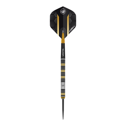 Winmau Team 360 Nicholai Bado Steeldarts-23g Abgebildet sind die Winmau Team 360 Nicholai Bado Steeldarts mit einem Gewicht von 23g. Die Steeldarts sind ideal für professionelle Dartspieler.