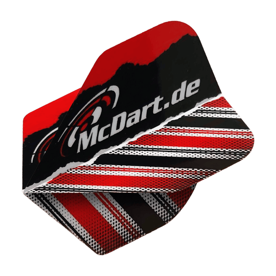 McDart Design V7 Standaard Vluchten Dieses Bild zeigt die McDart Design V7 Standard Flights. Sie werden für den Dartsport verwendet.