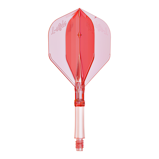 Ein Flight-Zubehör für Darts in klarer roter Farbe. Geeignet für Dartspieler zur Individualisierung ihrer Darts.